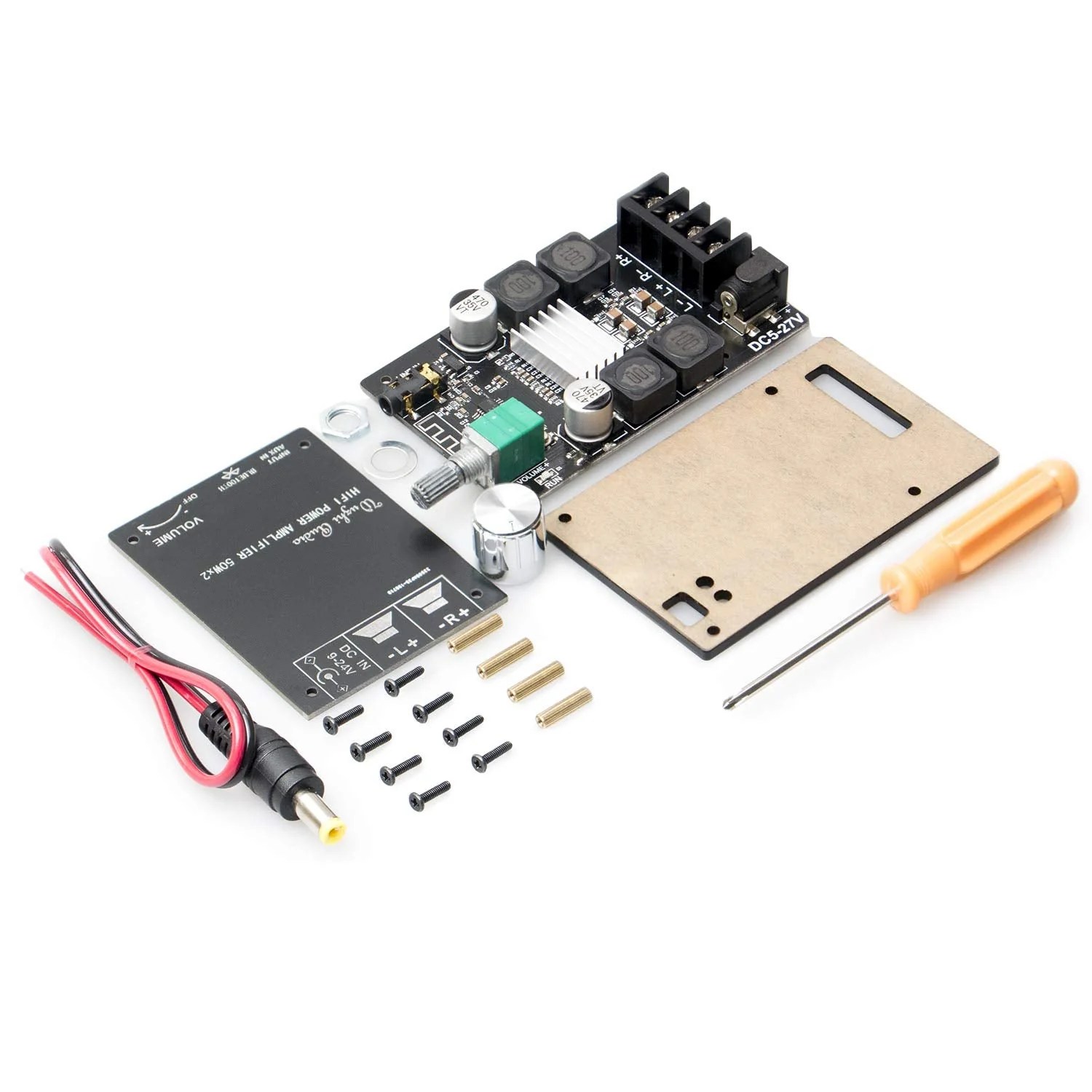 50W+50W Bluetooth 5.0 Amplifier Board,100w Audio Amp Board Dual Channel DC8-24V,Easy Installation and Password Free Connect to Phone Quietly - Image 5