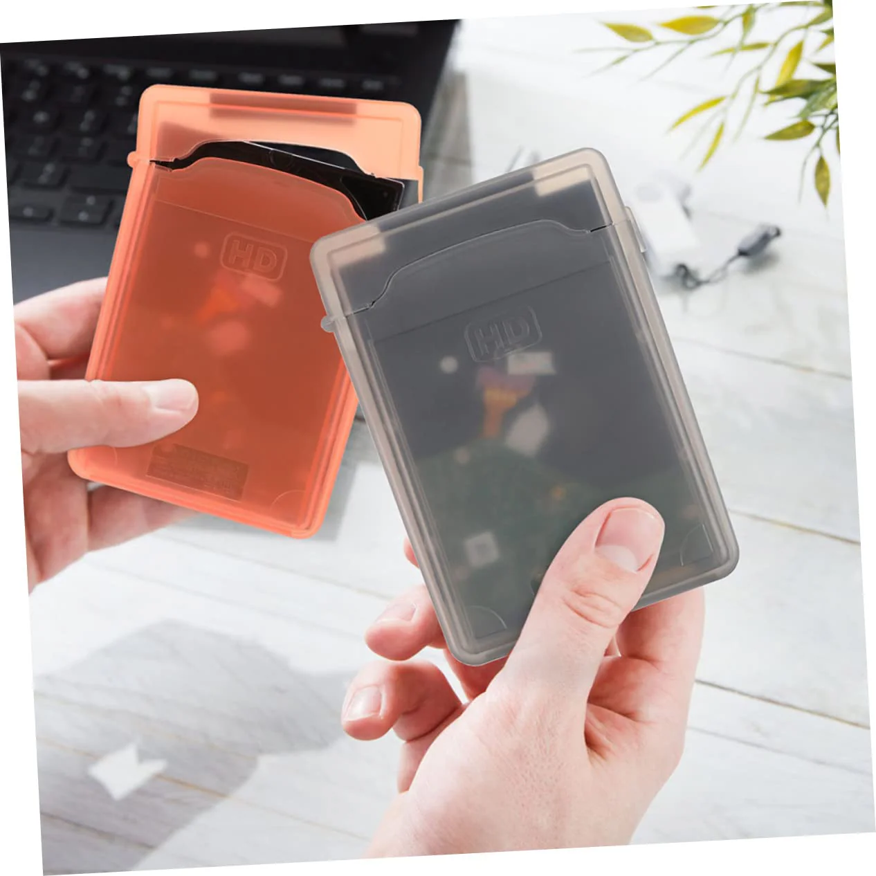 5pcs Hard Disk Protection Box Hard Disk Organizer Case Laptop Hard Disk Case Hard Disk Protector 2. 5 External Case Travel Suitcases Laptop Carrying Case Hdd Pp Handbag Plastic - Image 7