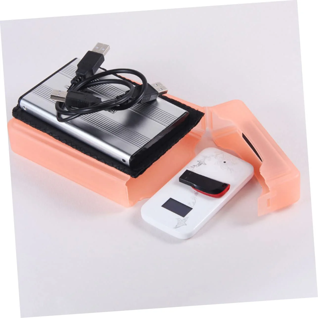 5pcs Hard Disk Protection Box Hard Disk Organizer Case Laptop Hard Disk Case Hard Disk Protector 2. 5 External Case Travel Suitcases Laptop Carrying Case Hdd Pp Handbag Plastic - Image 8