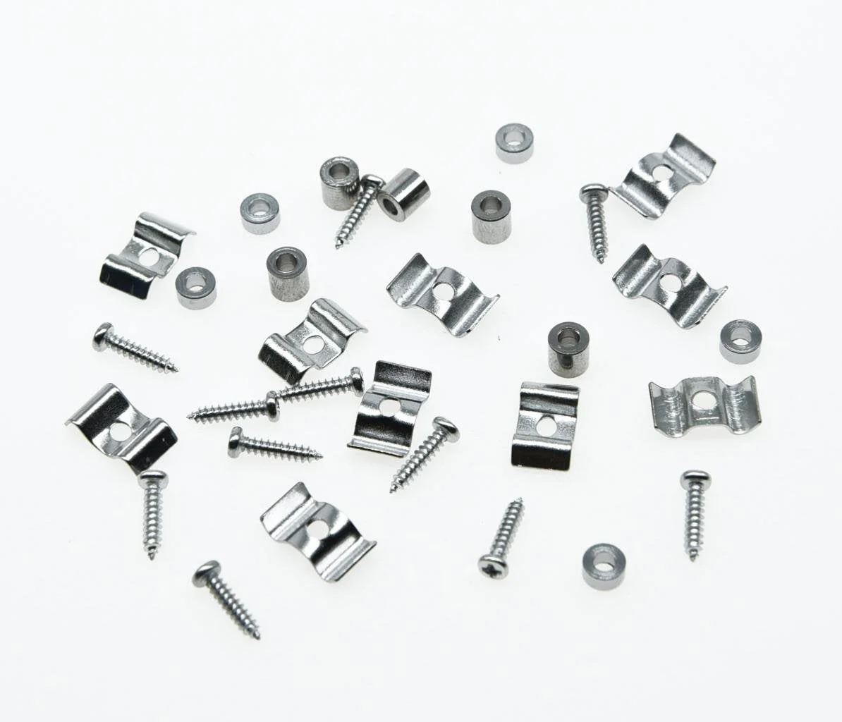 5sets Electric Guitar String Trees Guitar String Retainer for Strat Tele Chrome