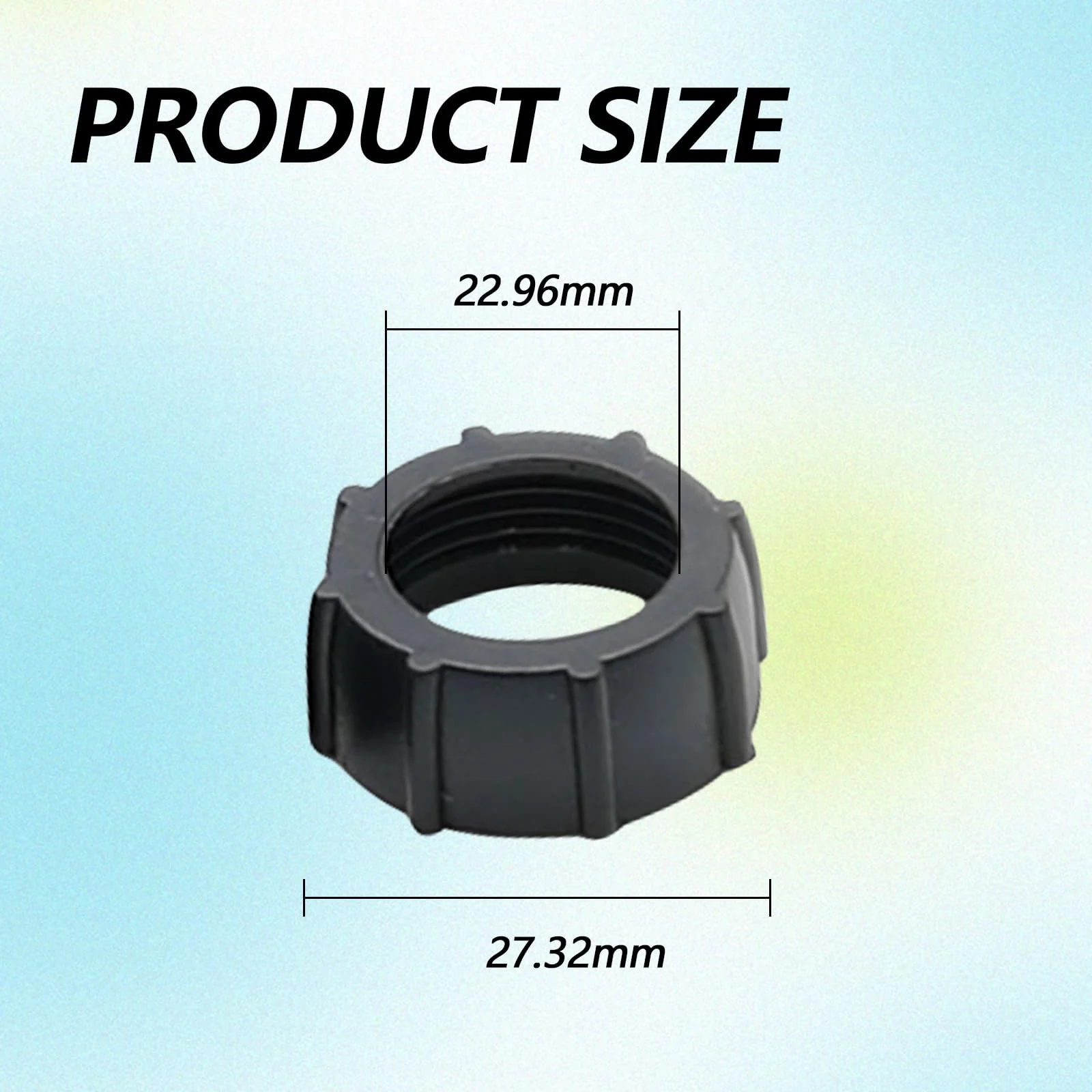 6 Pack Car Phone Mount Replacement Parts Tightening Nut for Replacement Car Mount Screw-On Ball-Joint Fixed Adapter Head Bracket Holder Ring for Camera DVR Camcorder Wireless Phone 17mm - Image 2