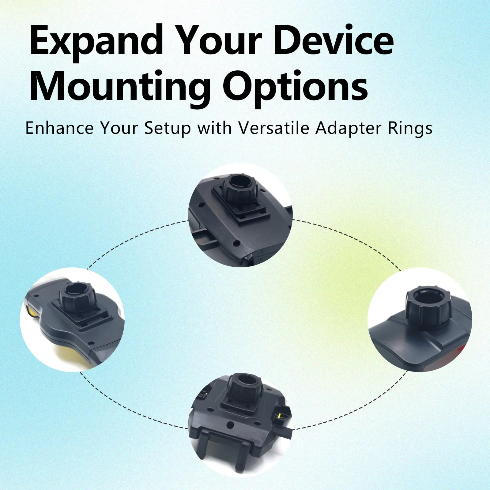 6 Pack Car Phone Mount Replacement Parts Tightening Nut for Replacement Car Mount Screw-On Ball-Joint Fixed Adapter Head Bracket Holder Ring for Camera DVR Camcorder Wireless Phone 17mm - Image 6