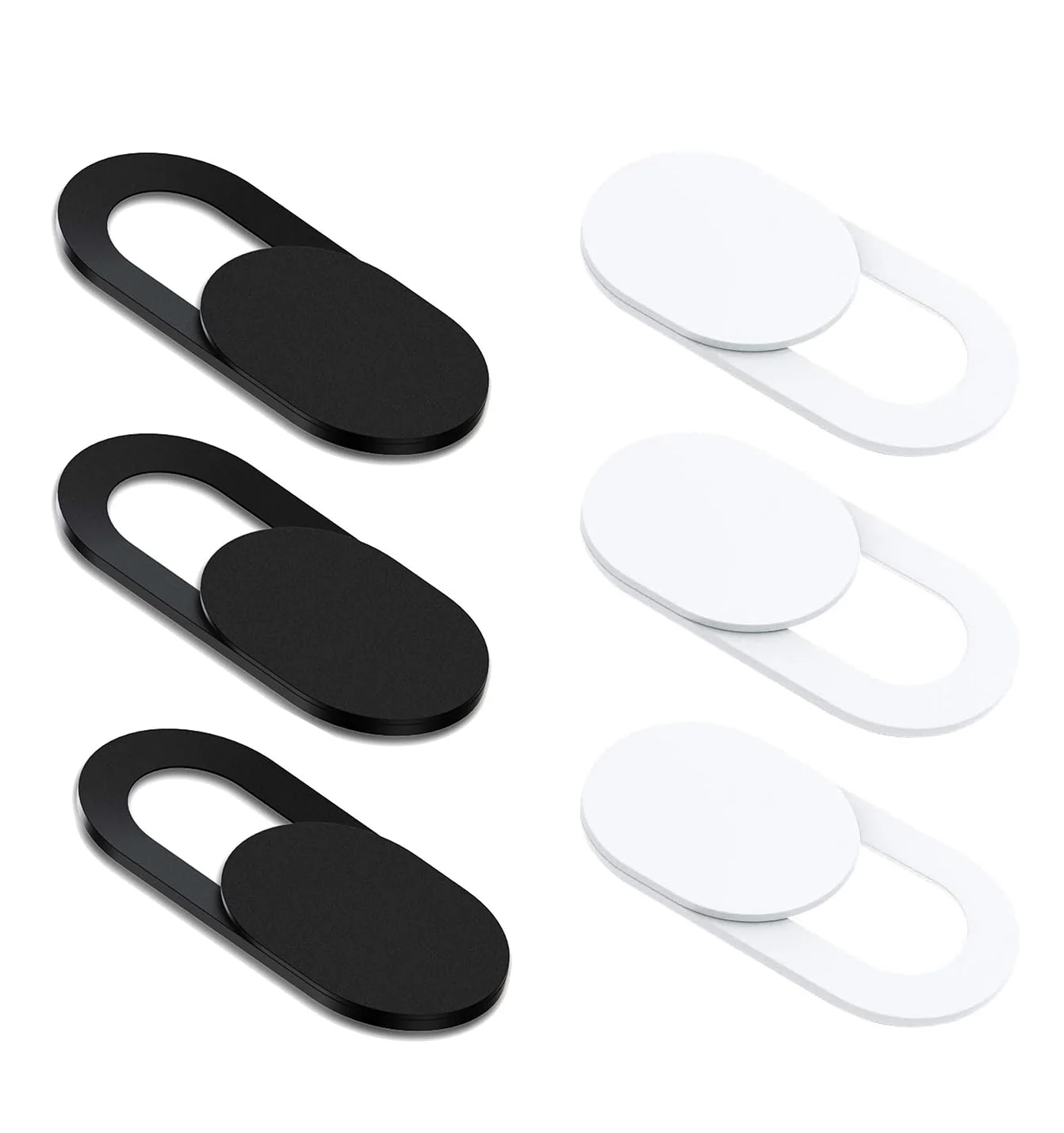 [6 Pack] Front Camera Cover,0.027in Ultra Thin, Laptop Camera Cover Slide Laptop Camera Cover Computer Camera Cover Slide Strong Adhensive -3Black+3white 3black+ 3white 6Pack
