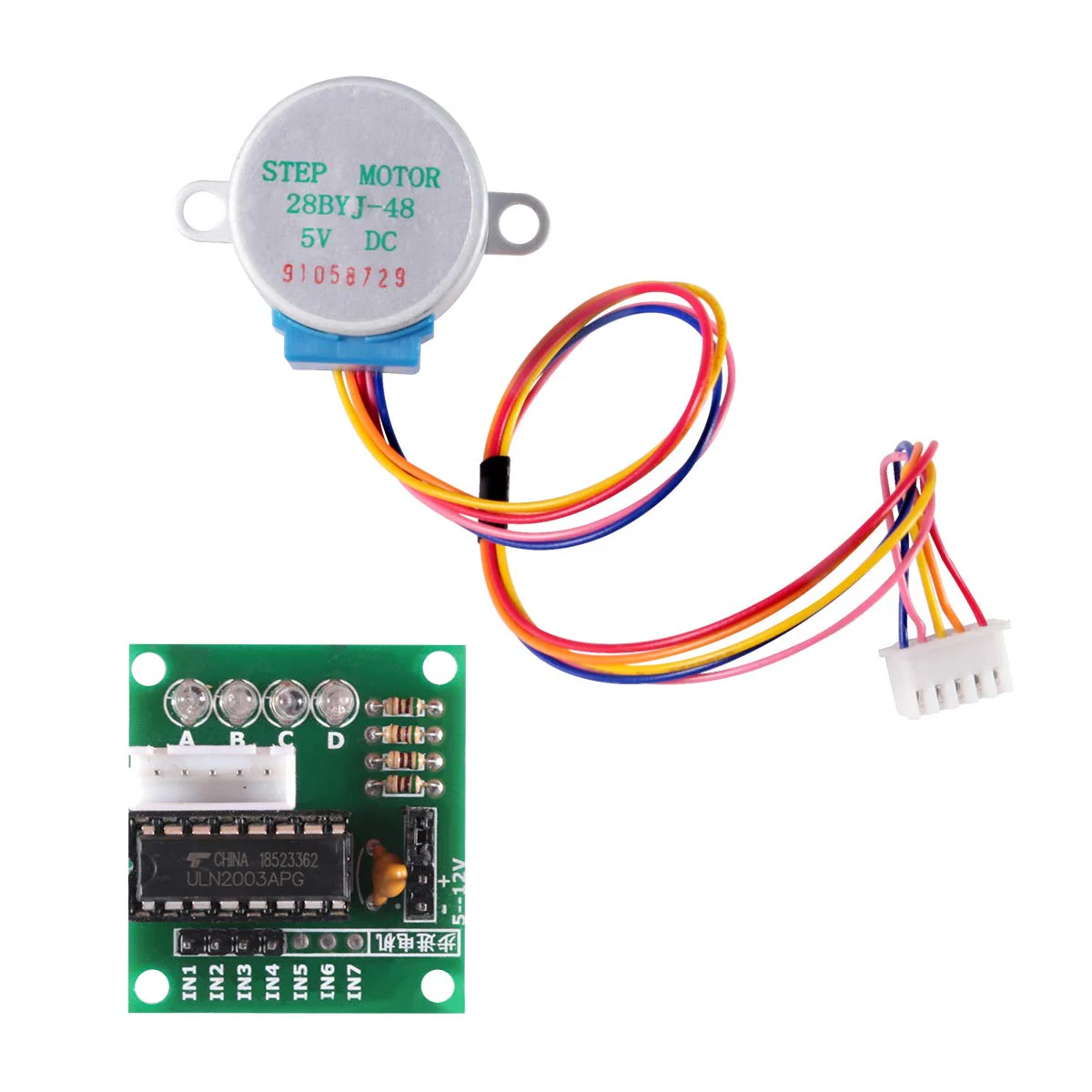 6 PCS 28BYJ-48 ULN2003 5V Stepper Motor + ULN2003 Driver Board - Image 2