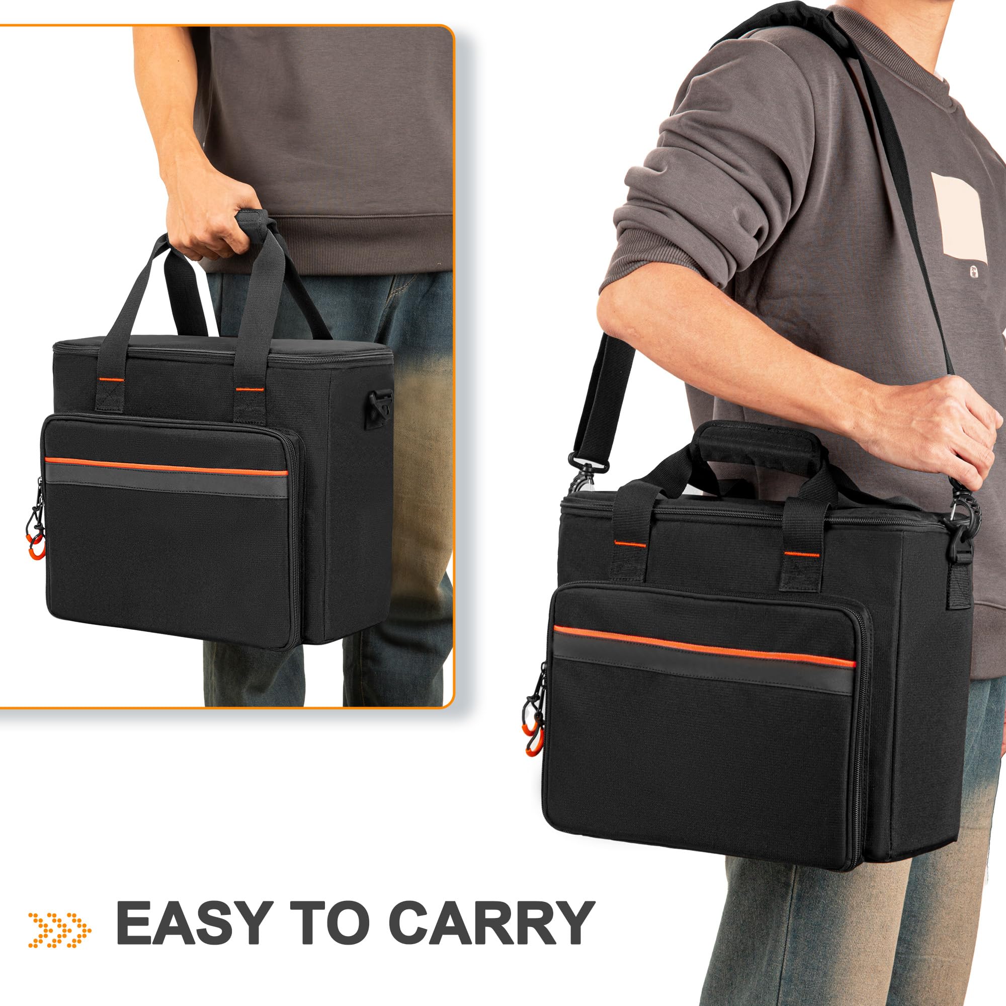 6 Slots Wireless Microphone Carrying Case, Mic Storage Bag with Thick Padding for Singing, Karaoke, Party (Patent Design) - Image 5