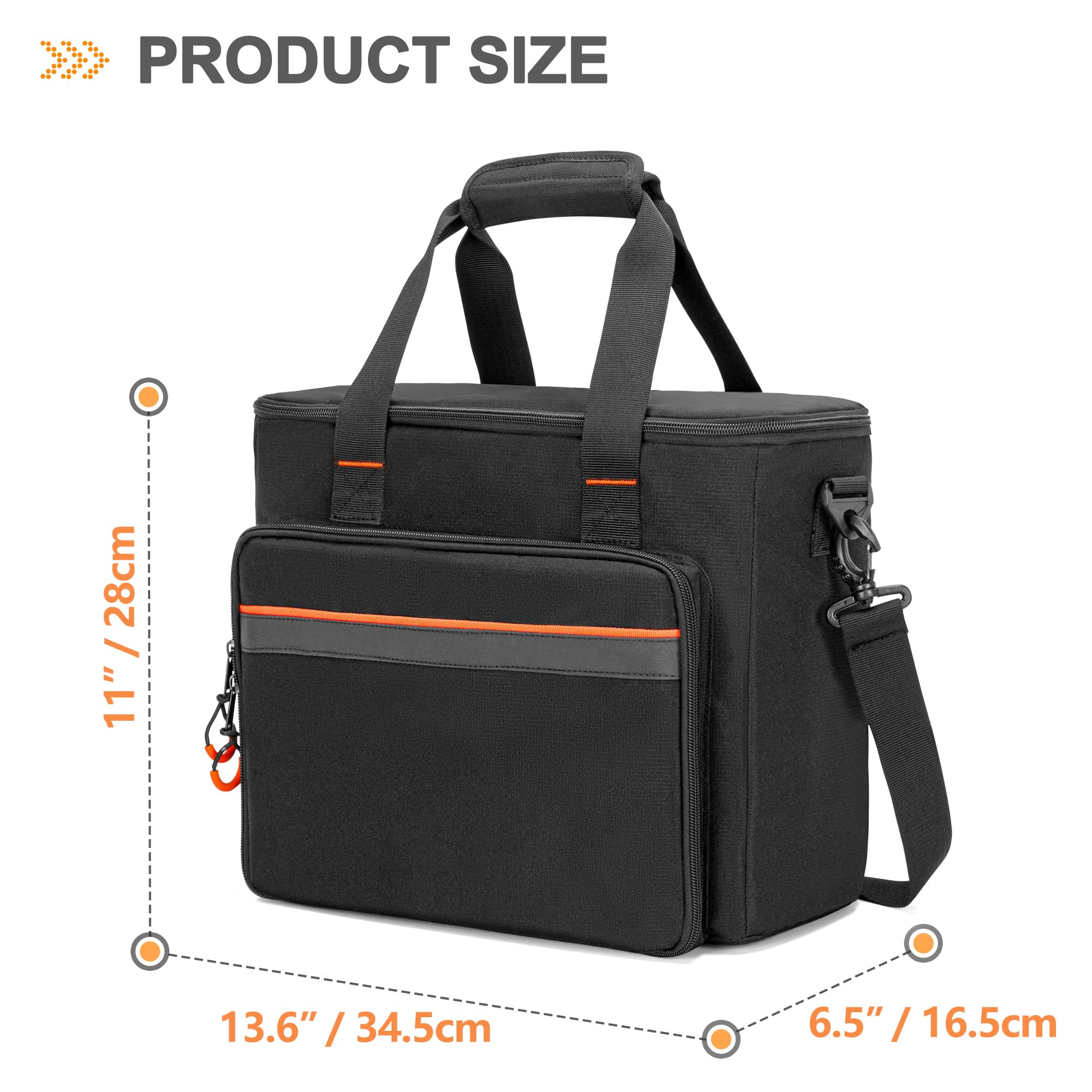 6 Slots Wireless Microphone Carrying Case, Mic Storage Bag with Thick Padding for Singing, Karaoke, Party (Patent Design) - Image 6