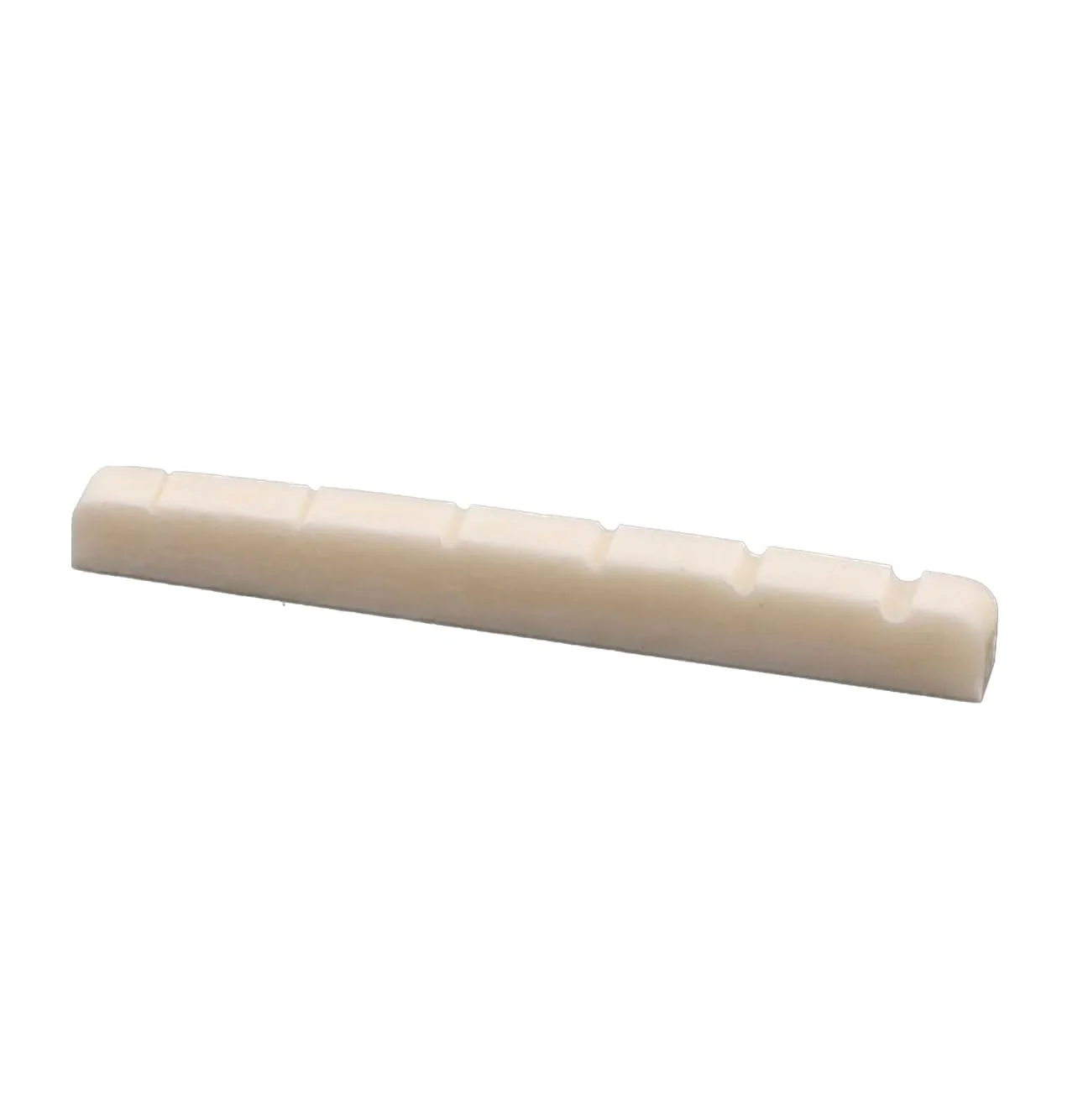6 String Electric Guitar Nut Flat Bottom Slotted Bone Nuts for Guitar Replacement Parts Accessories (42x3.5x4.5/3.5mm) 42x3.5x4.5/3.5mm