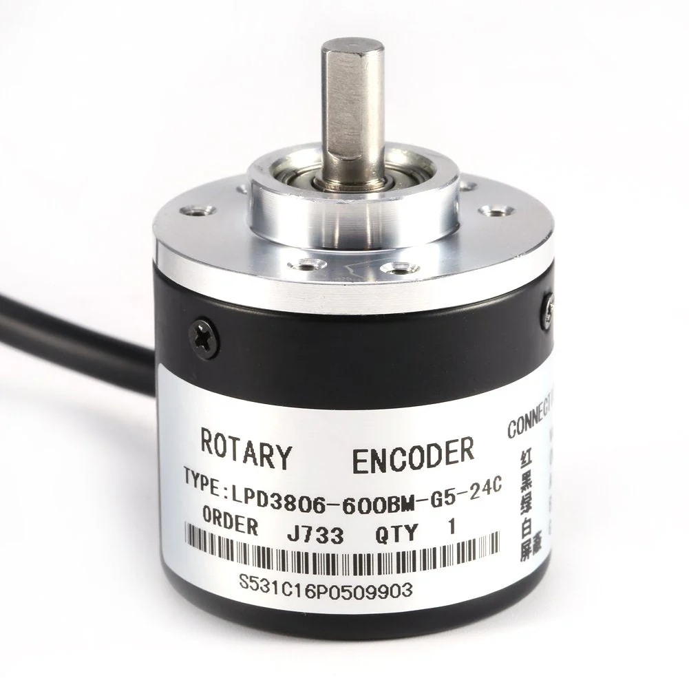 600P/R Rotary Encoder, 6 mm, Photoelectric Incremental Rotary Encoder, 5V-24V, AB 2 Phase Shaft Switch, Rotary Encoder - Image 4