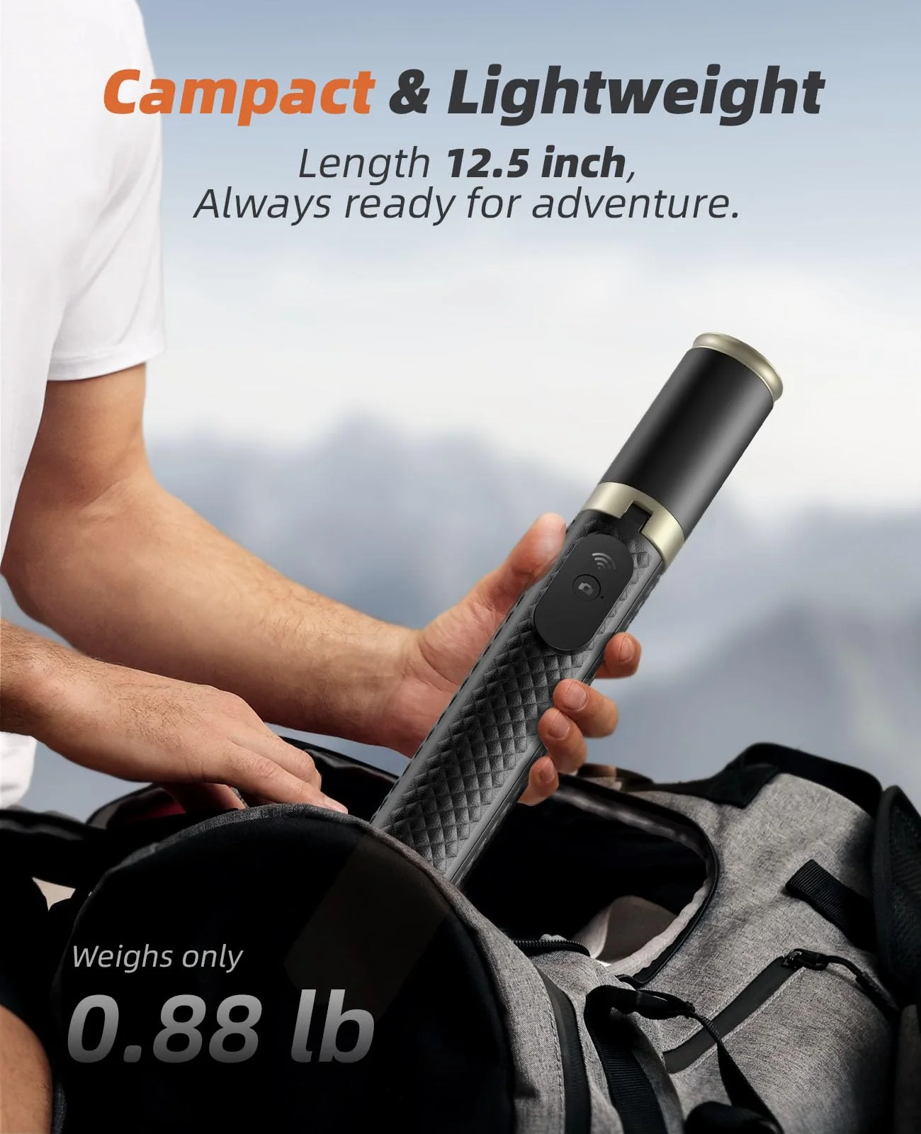 62" Phone Tripod & Selfie Stick, Tripod for iPhone with Remote, Portable, Lightweight Travel Tripod for Selfies Video Recording Vlog, Extendable Phone Tripod Stand Compatible with iPhone Android Black - Image 7