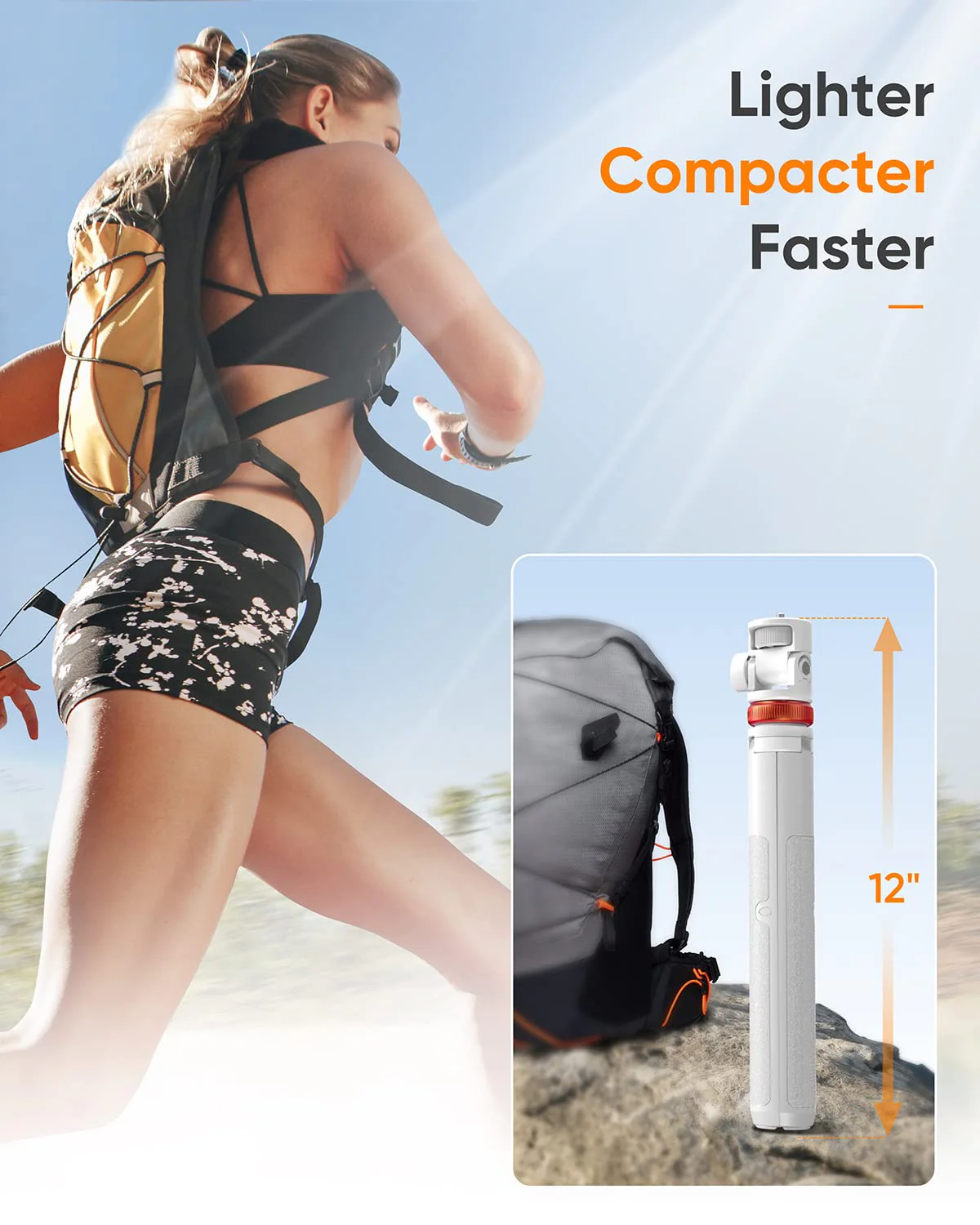 62" Tripod for iPhone, Sturdy Selfie Stick Tripod with Remote, Lightweight&Solidest Portable Cell Phone Tripod for iPhone Pro Max/Android [White] - Image 4