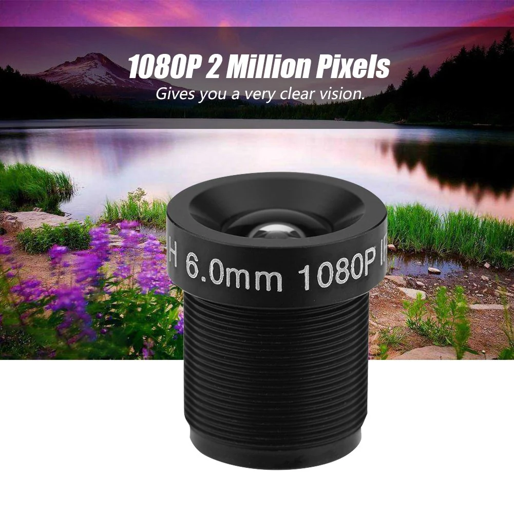 6mm CCTV Camera Lens, 1080P 2 Million Pixels 24-Hour IR Security Camera Lens with 58° - Image 5