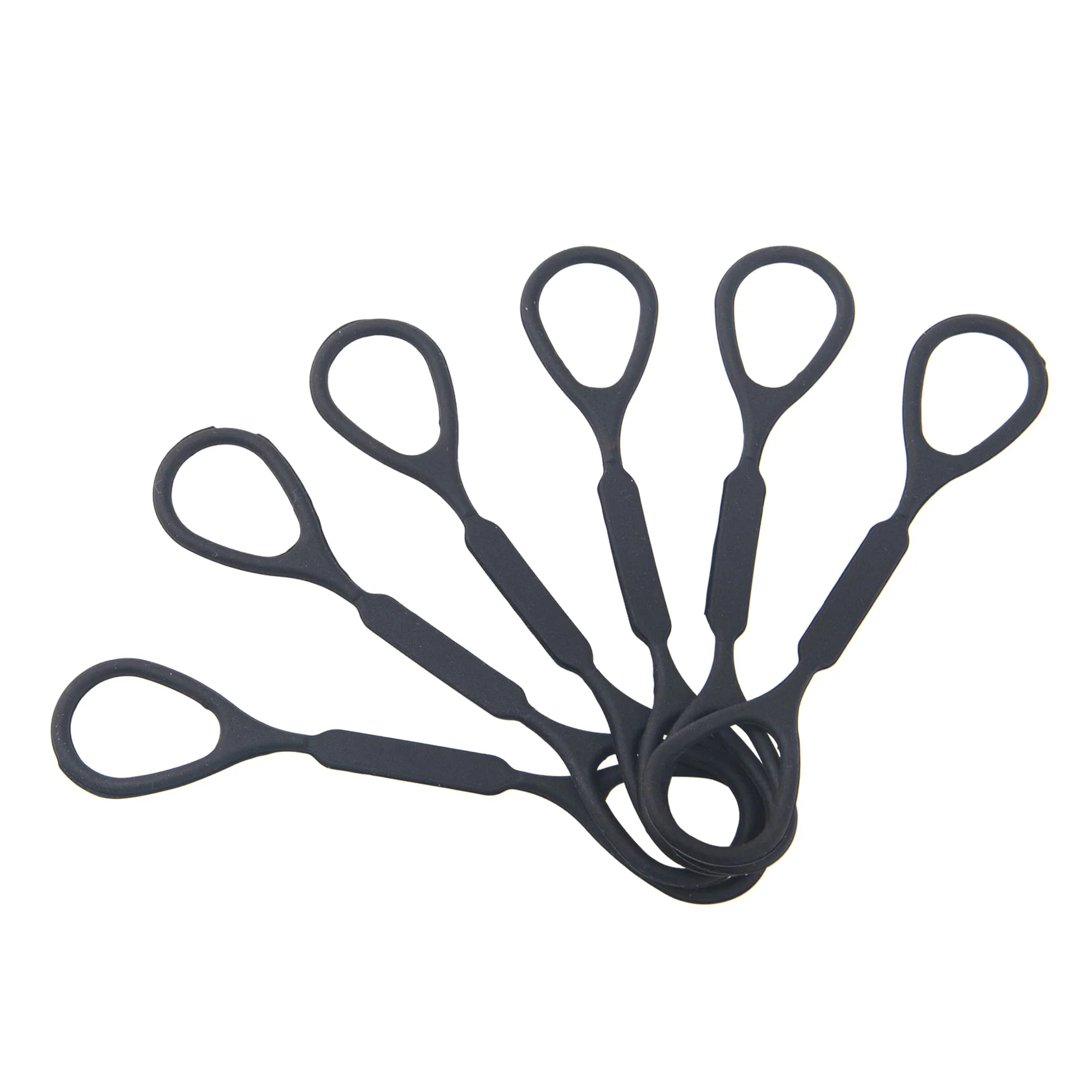 6Pcs Yootones Trumpet Slide Stopper Silicone Stopper Ring Compatible with Yamaha Bach Conn King Trumpet Accessory (Black)