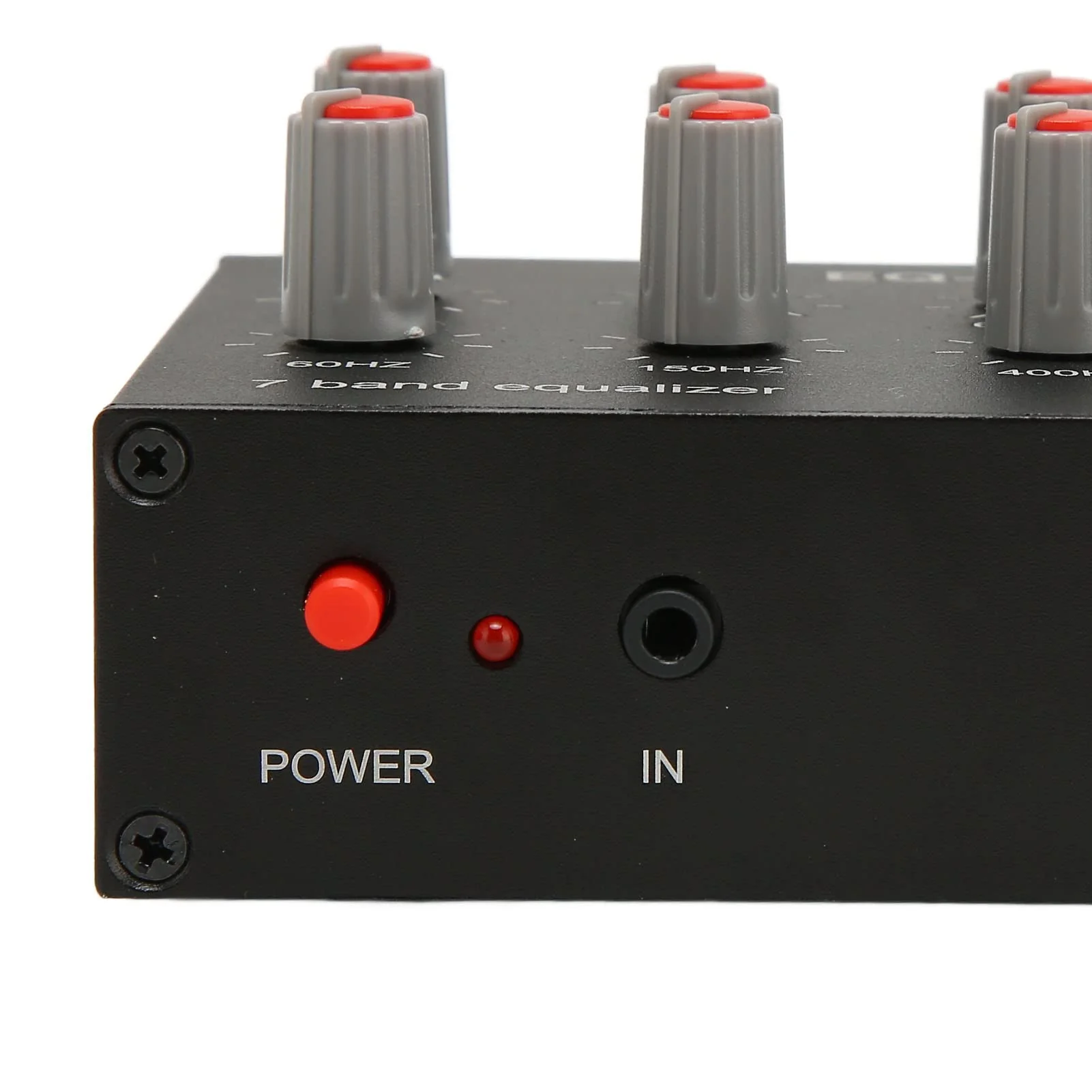 7 Band Sound Equalizer, Output Input, 12dB High Bass Adjustment, Two channel Digital Equalizer, 3.5mm Interface, for Recording, Streaming, Podcasting - Image 7