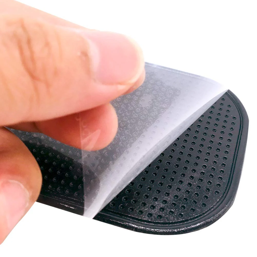 7 Pack Car Dashboard Anti-Slip Mat, 2 Sizes Heat Resistant Sticky Non-Slip Ripple Dash Grip Silicone Pad for Cell Phone Sunglasses Keys by ACKLLR,Black - Image 4