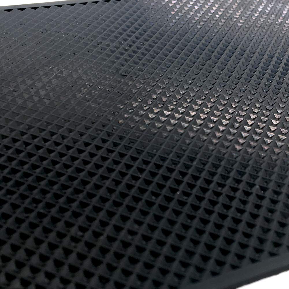 7 Pack Car Dashboard Anti-Slip Mat, 2 Sizes Heat Resistant Sticky Non-Slip Ripple Dash Grip Silicone Pad for Cell Phone Sunglasses Keys by ACKLLR,Black - Image 7