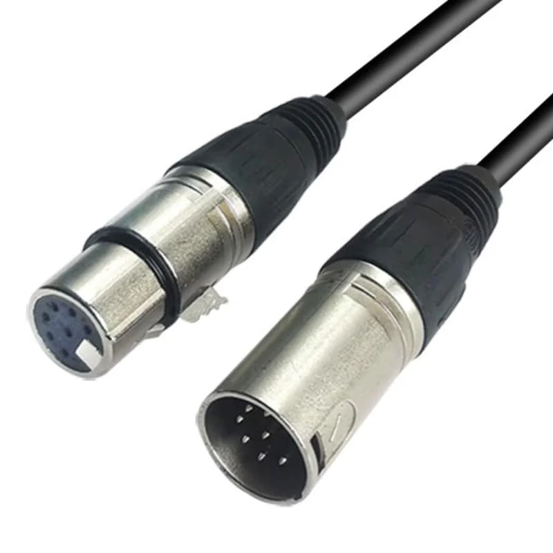 7 Pin XLR Connector Cable, XLR Microphone Cable, Balanced Male to Female Mic Audio Cable for Microphone and Audio Interface Compatible with All Tube mic (3 Meter/10Ft) XLR Connector Cable-3 Meter