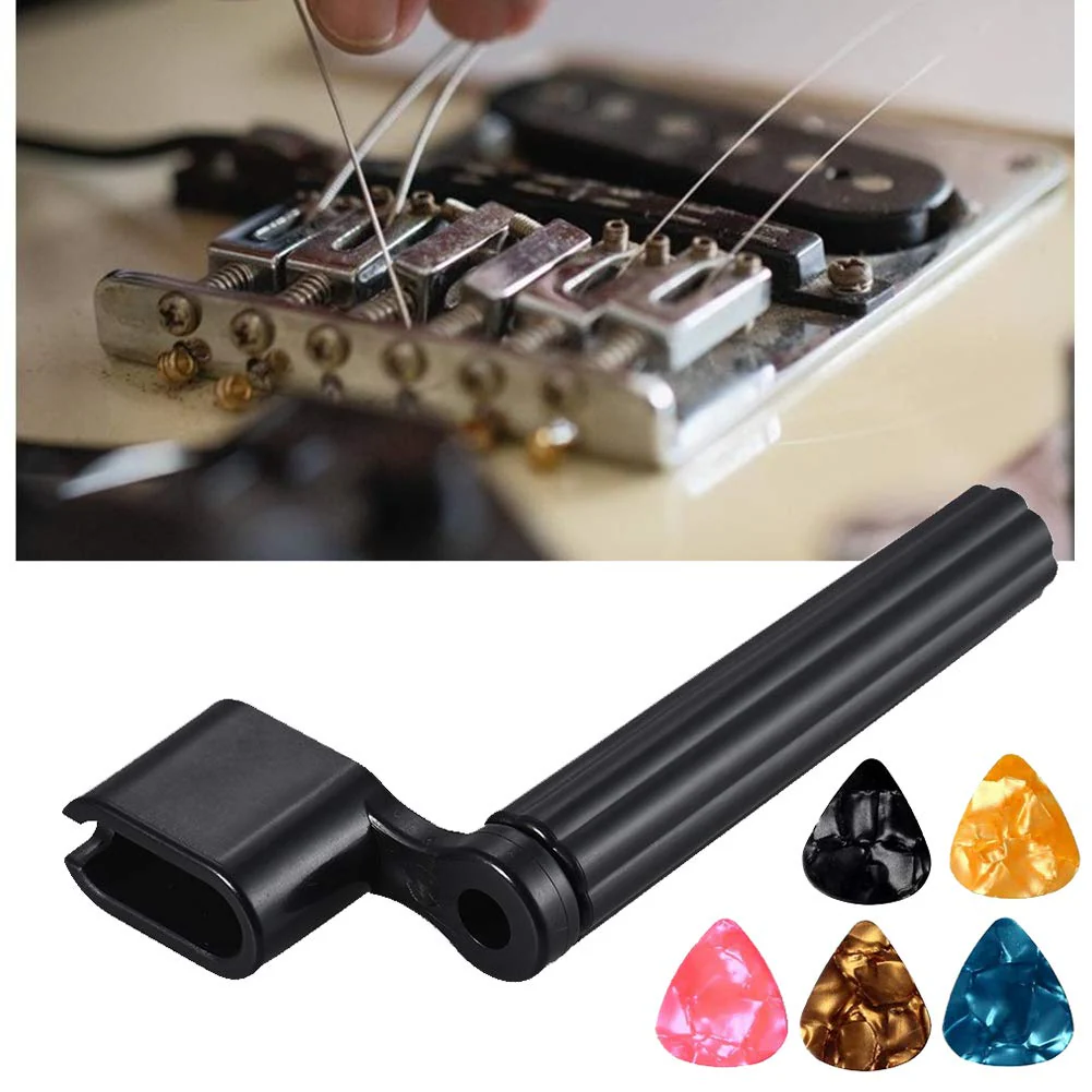 72PCS Guitar Tool Kit,Professional Guitar Repairing Maintenance Tool Kit with Guitar Strings Picks Bridge Pins Gauge Guitar Accessories Gift for Acoustic Guitar Electric guitar Ukulele Bass Banjo - Image 3
