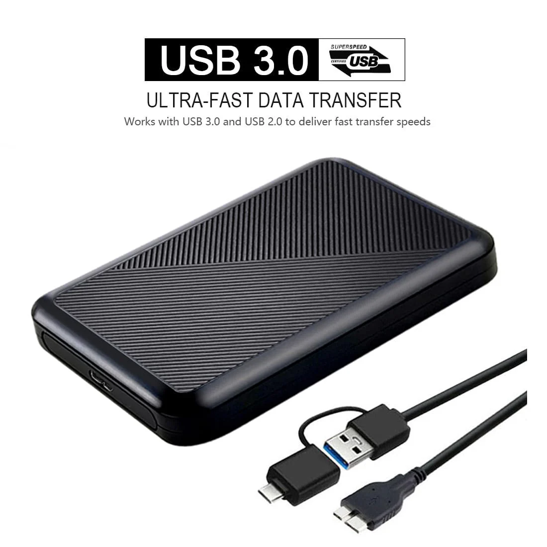 750GB Ultra Slim Portable External Hard Drive USB 3.0 HDD Storage for PC, Mac, Laptop, PS4, Xbox one 750GB - Image 3
