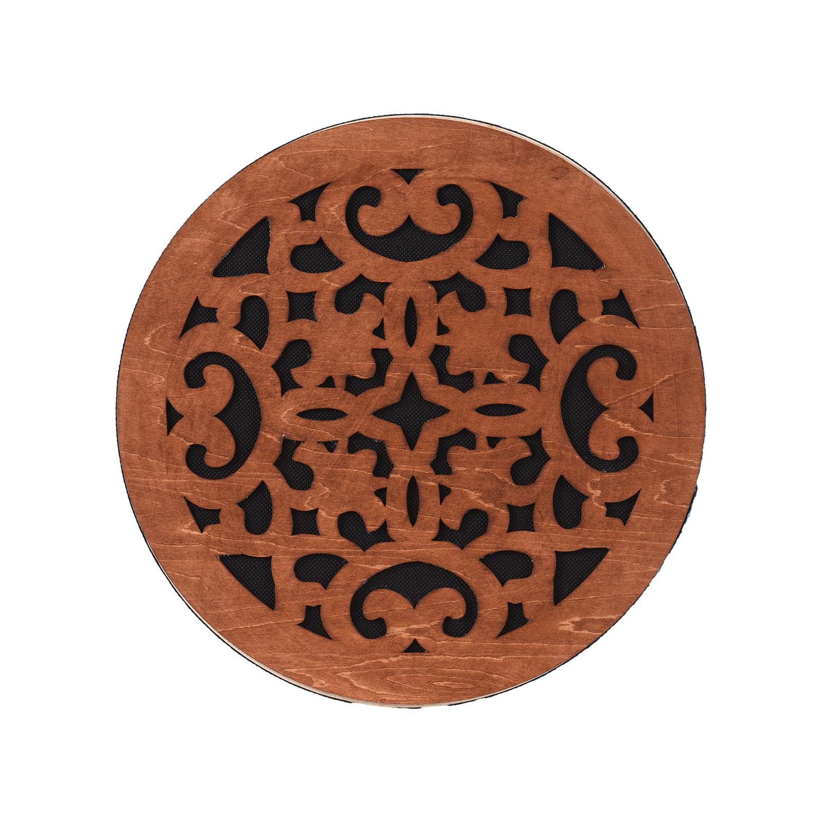 8-inch/12-inch Ocean Drum Ethnic Percussion Instrument Onomatopoeic Music Portable Hand Drum Instrument Sound Therapy Relaxing Water Sound Birch Wooden Drum for Performance Accompaniment