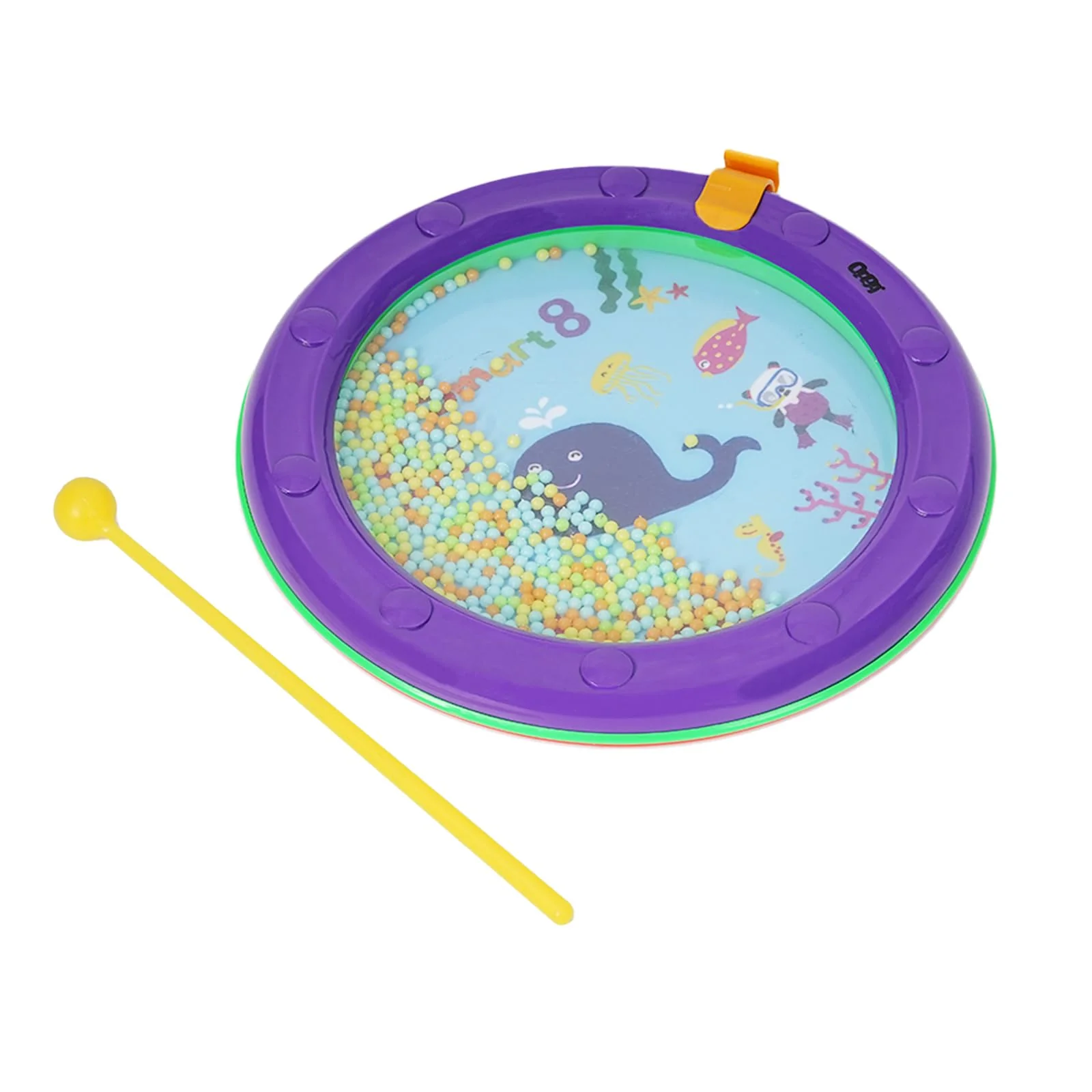 8-Inch Drum Set: Colorful Undersea World Design - Multifunctional Educational Musical Instrument for Children, Includes Drumsticks, Safe & Durable OP-921 - Image 9
