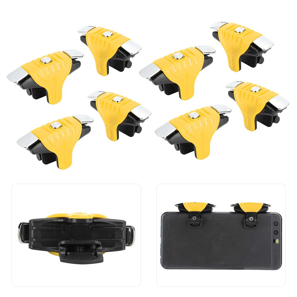 8 Pcs Metal Games Buttons Phone Game - High Sensitivity Controller Gamepad for PUBG - for PUBG(Yellow) [video game] - Image 6