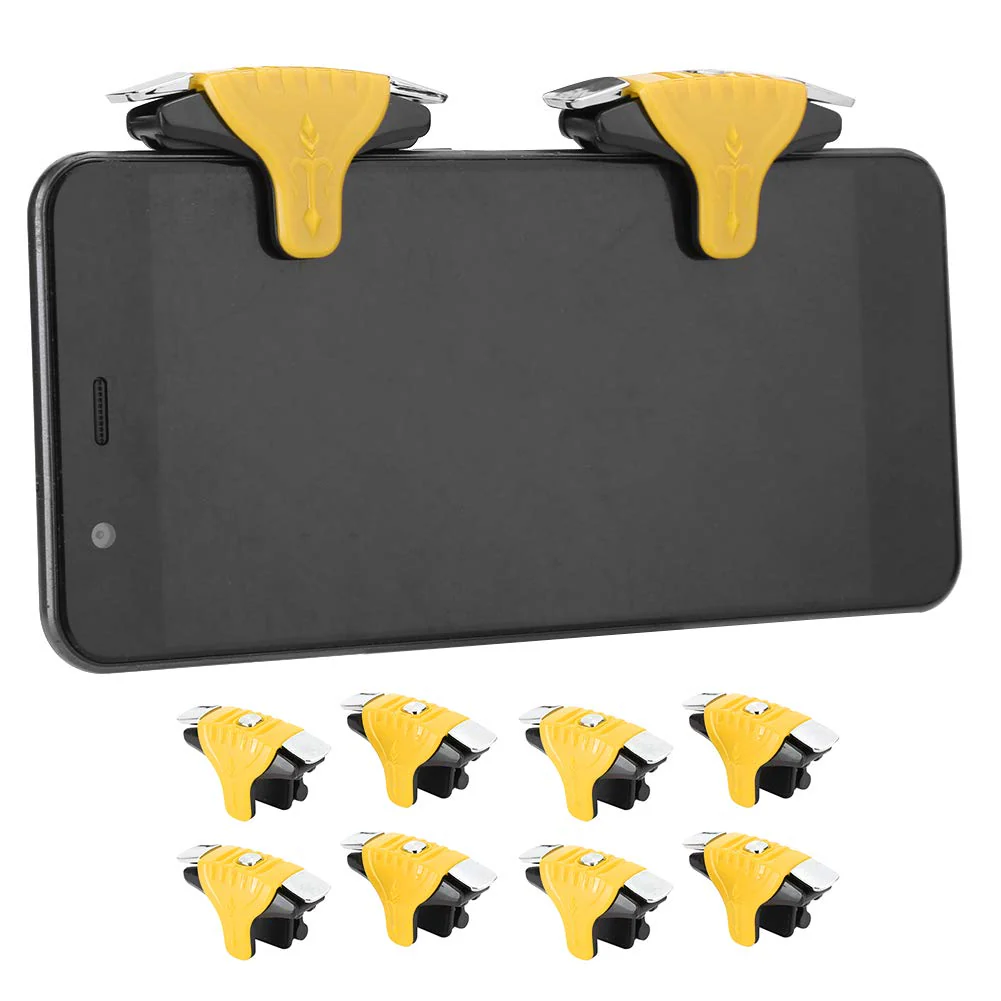 8 Pcs Metal Games Buttons Phone Game - High Sensitivity Controller Gamepad for PUBG - for PUBG(Yellow) [video game] - Image 8