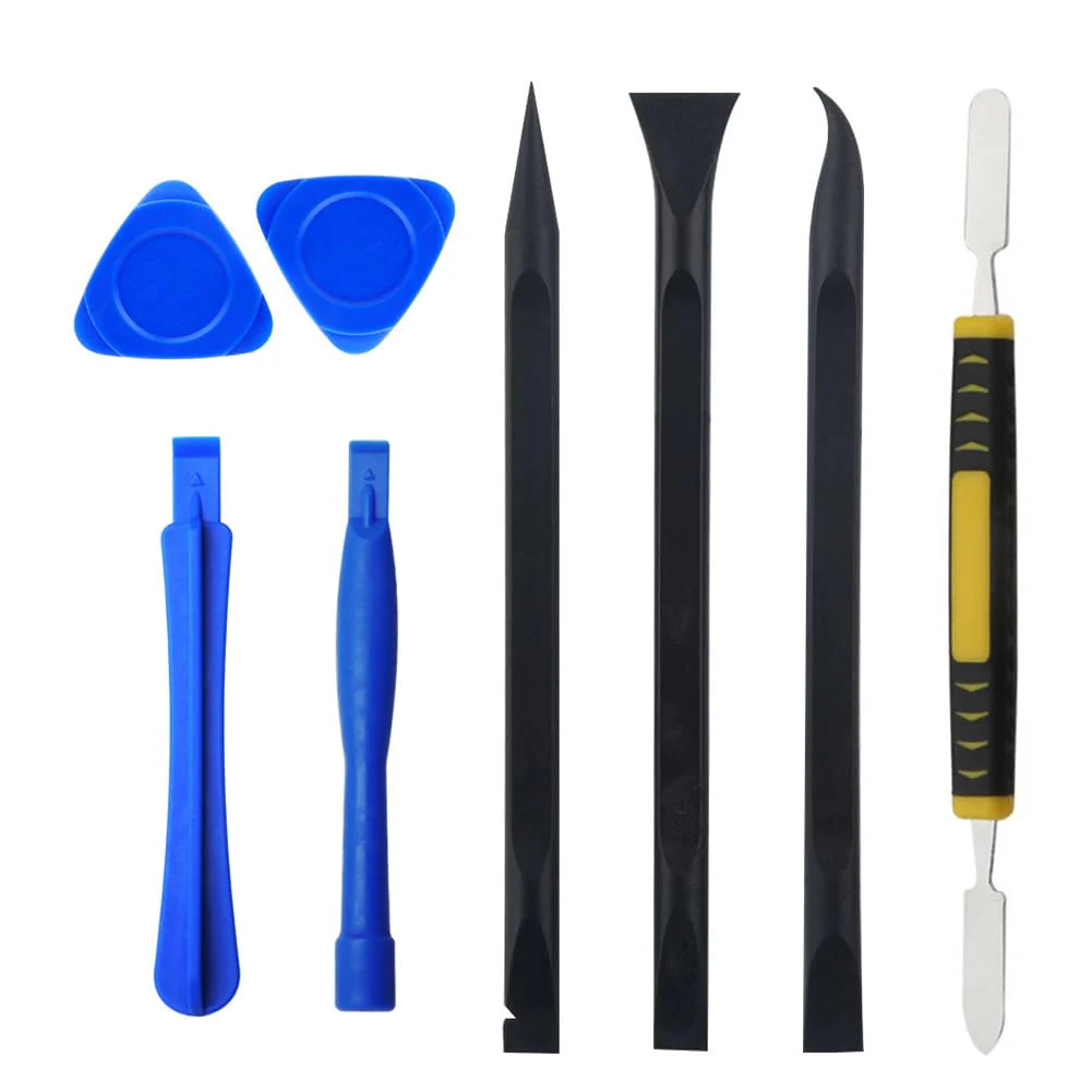 8 Pieces Metal & Plastic Spudger Set Pry Opening Tool Triangle Picks Opener Compatible with iPhone iPad MacBook Laptop Repair Kit