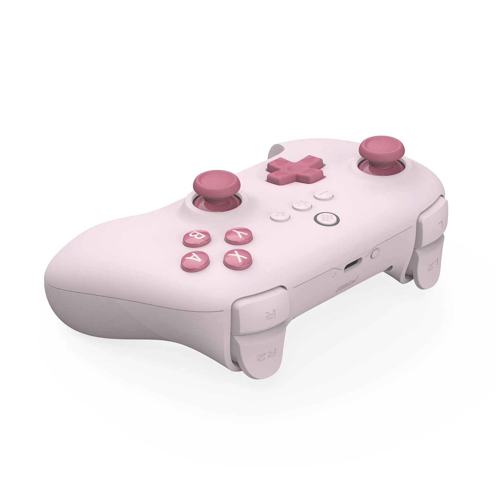 8Bitdo Ultimate C Bluetooth Controller for Switch, Ultimate Quality Bluetooth connectivity with 6-axis Motion Control and Rumble Vibration (Pink) Pink - Image 3