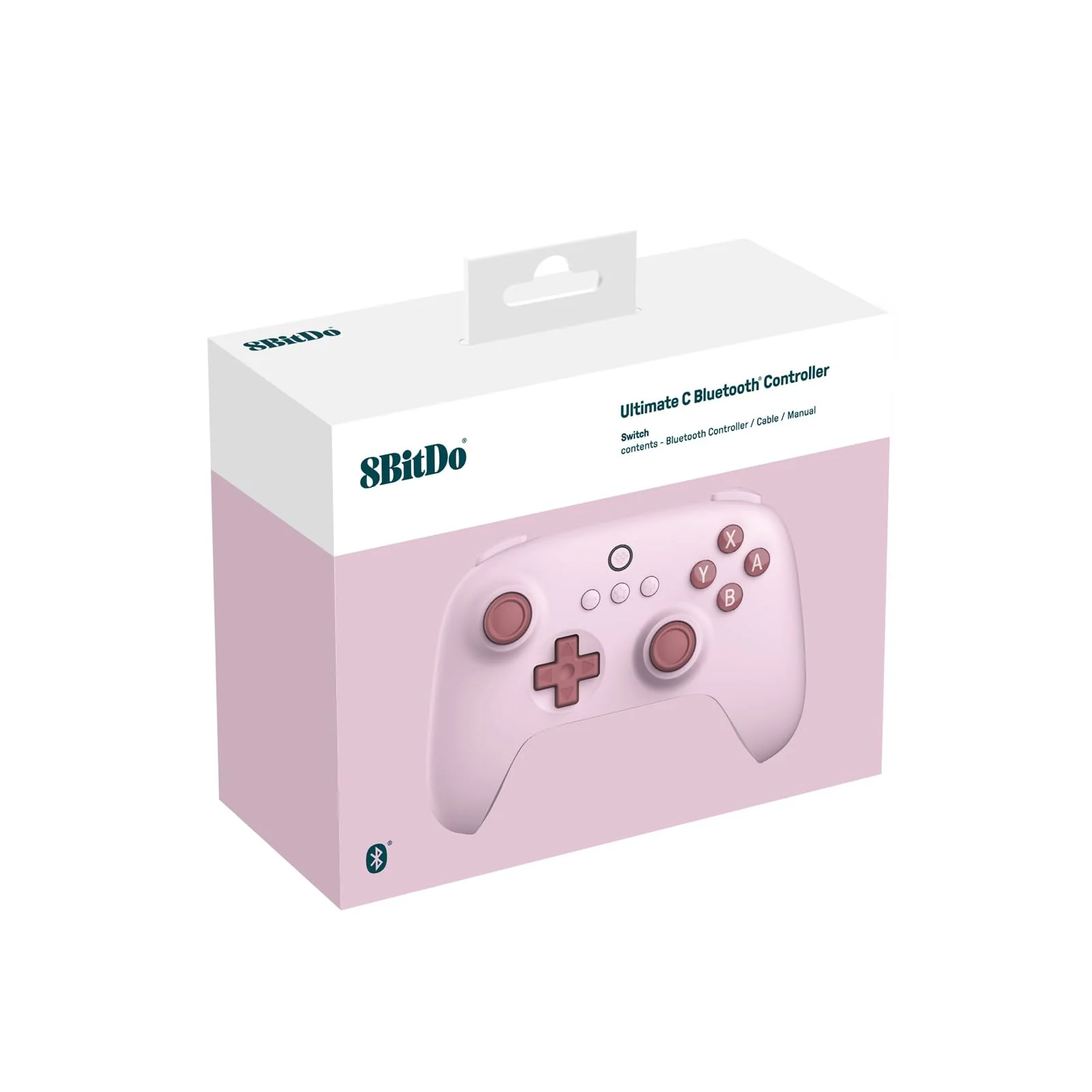 8Bitdo Ultimate C Bluetooth Controller for Switch, Ultimate Quality Bluetooth connectivity with 6-axis Motion Control and Rumble Vibration (Pink) Pink - Image 6