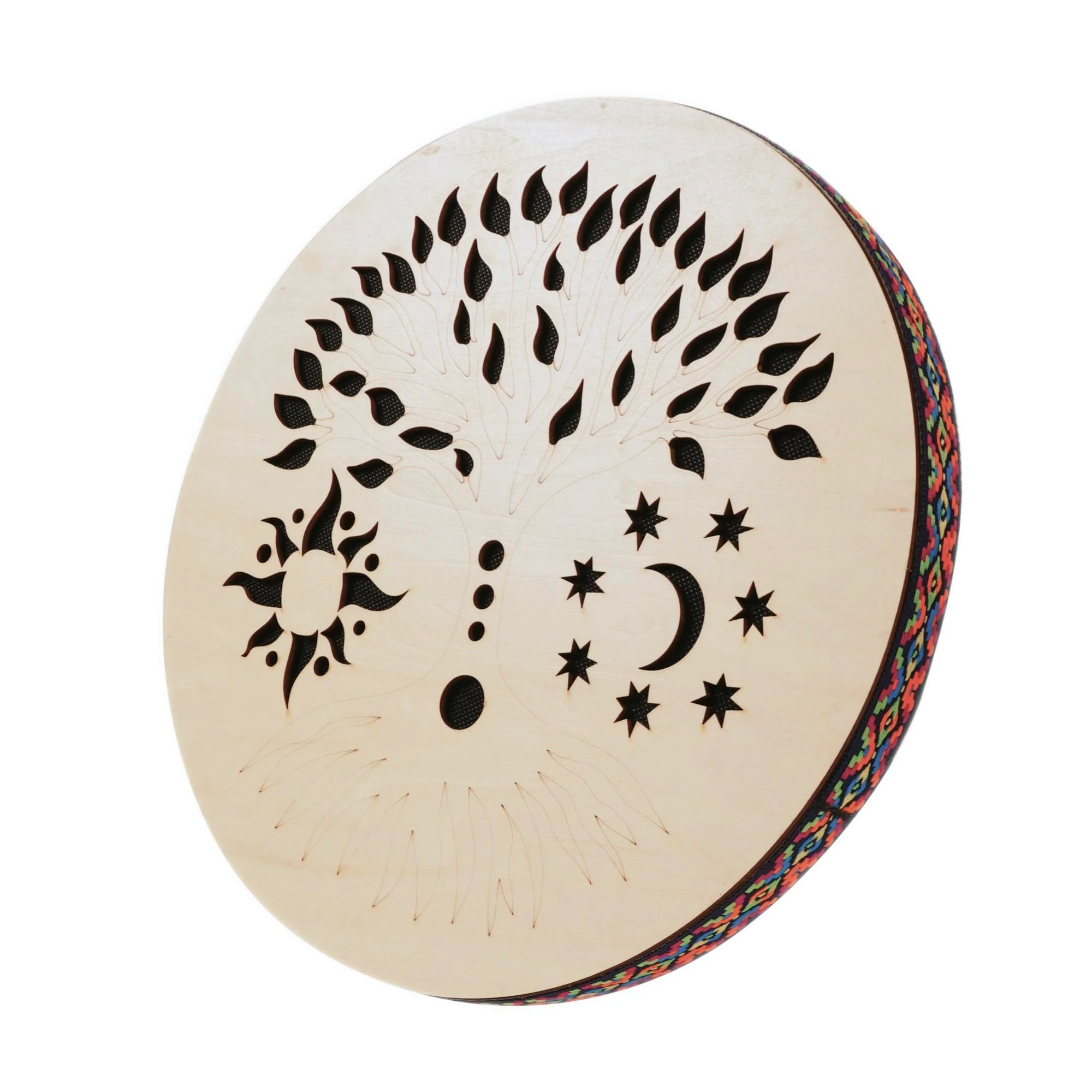 8INCH Ocean Drum,Water Stream Drum,Rain Disk "Water-Fall",Sound Healing,Onomatopoeic Music,For Performance Accompaniment(Tree of Life) 8 INCH