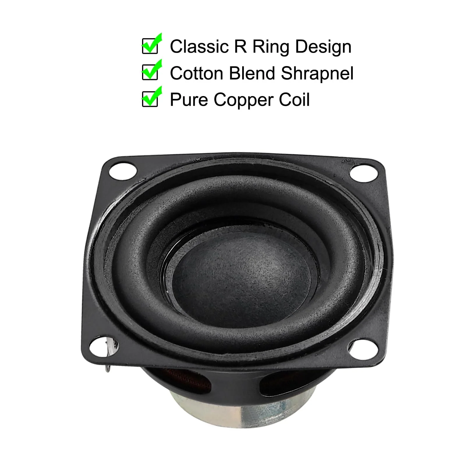 8pcs 2inch 4Ohm 10W Full Range Audio Speaker Stereo Woofer Loudspeaker for Arduino (8pcs) 8pcs - Image 4