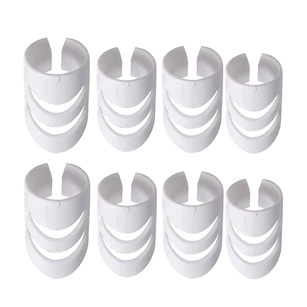 8Pcs Alaska Guitar Picks(XL+L+L+M), Adjustable Finger Picks, Alaska Picks Plectrums Stringed Instrument Accessories Guitar Picks (White) White