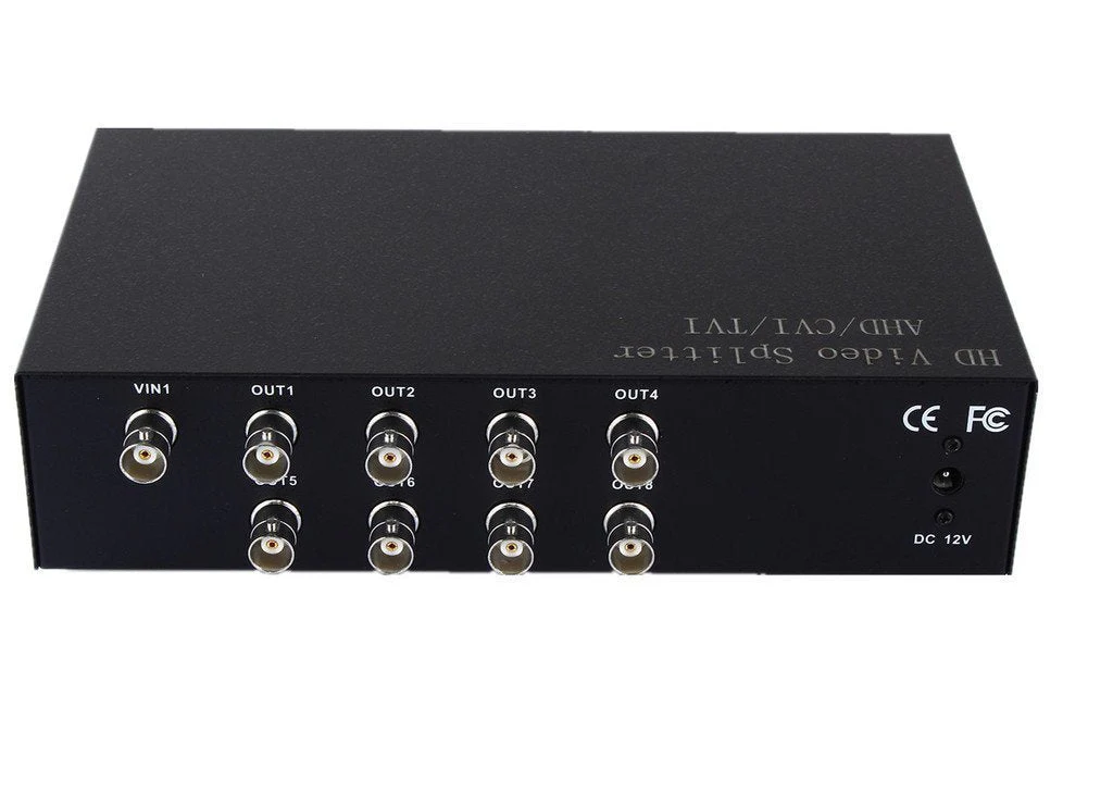 8Way BNC Coaxl TV CCTV DVR Composite Video 1 in to 8 Out Ports Switch Splitter Amplifier Box, AHD/CVI/TVI Camera - Image 2