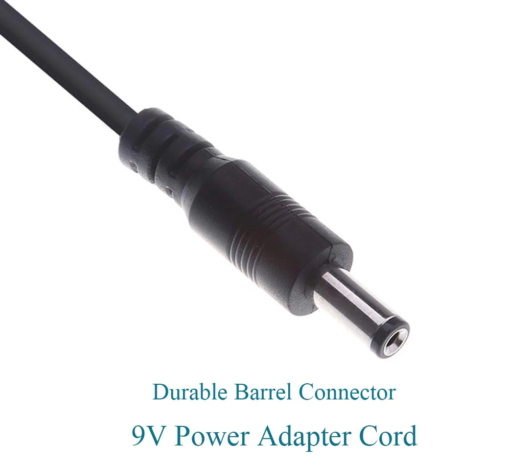 9V AC/DC Adapter Charger Cord for Casio CTK-411 CTK 411 Keyboard Replacement Power Supply Adaptor - Image 6