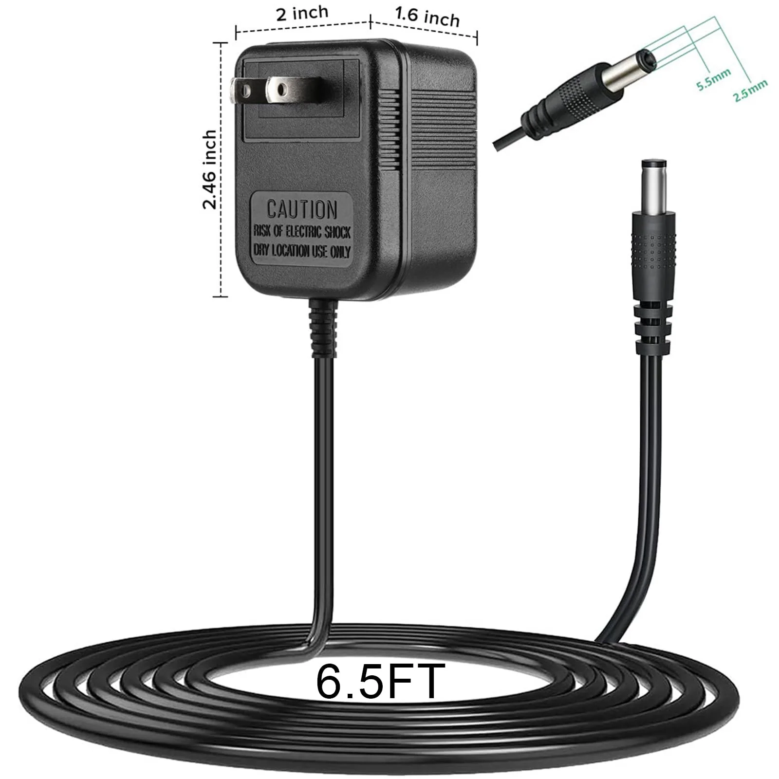 9VAC Adapter for Lexicon MX200 MPX100,Behringer Tube Ultragain MIC200 MIC100,PSU11-UL U090075A PSU-MINI-UL-01,Behringer Pro NOX101 DJ Mixer Behringer MiniAmp AMP800,Digitech Vocal300 Vocalist Live4,5 - Image 4