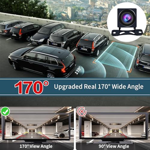 A Rear-View Camera is Designed for Portable CarPlay Products Under The Luzeterna Brand. 1080P HD Night Vision Backup Camera Supports Rear Recording Function. - Image 6