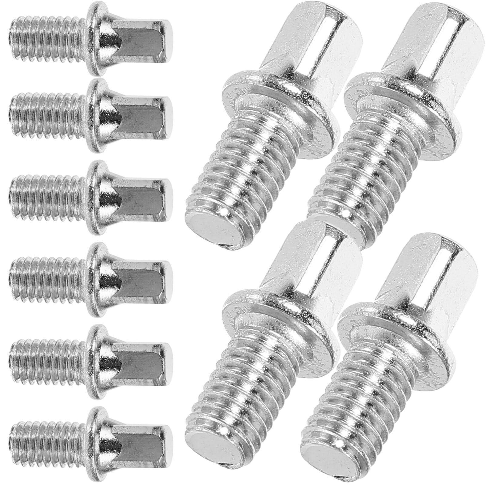 Abaodam 10pcs Key Screw Drum Set Hardware Bass Drum Screw M6x10mm Replacement Screw Supply 2x1cm
