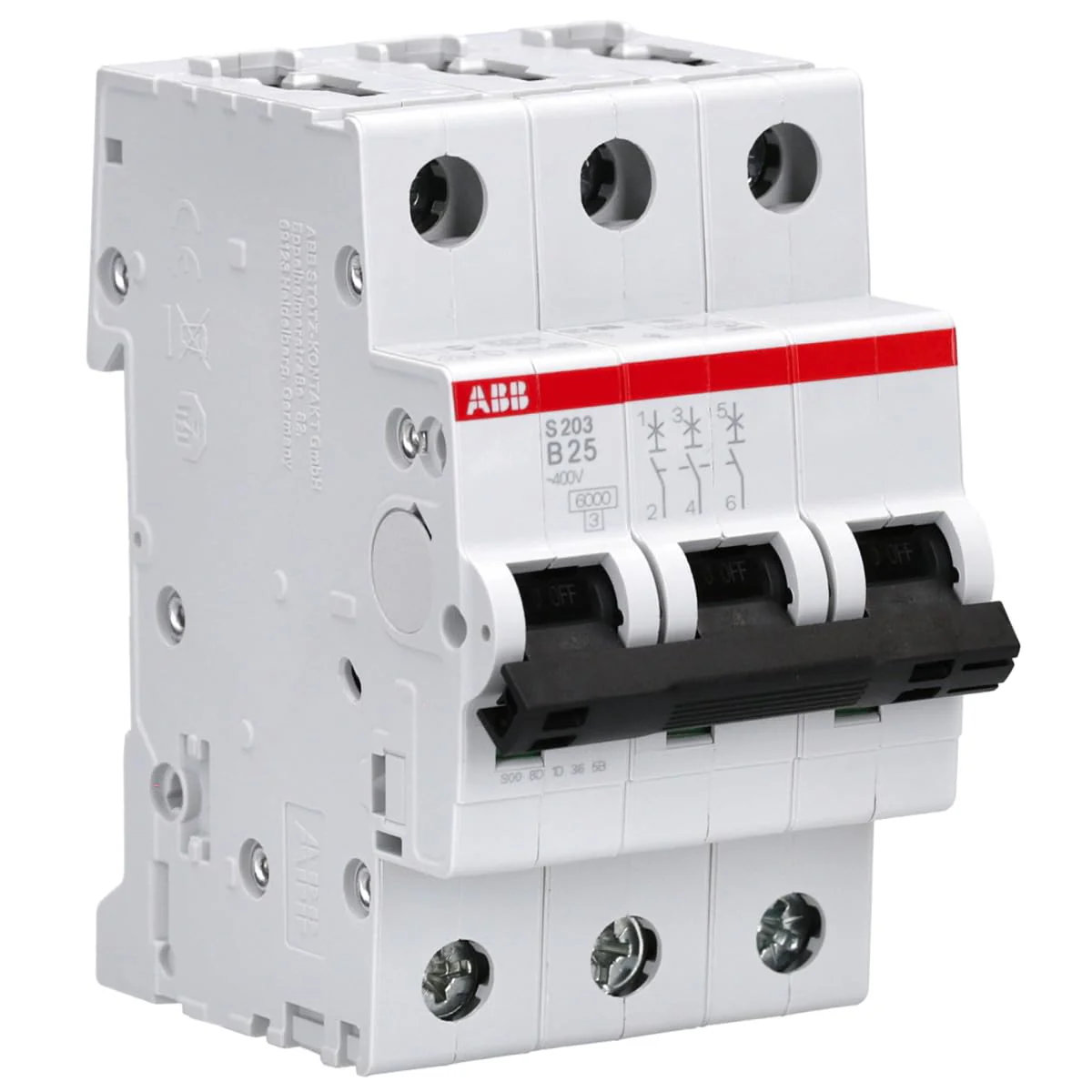 ABB S203-B25 Automatic Circuit Breaker 25 A Single pack