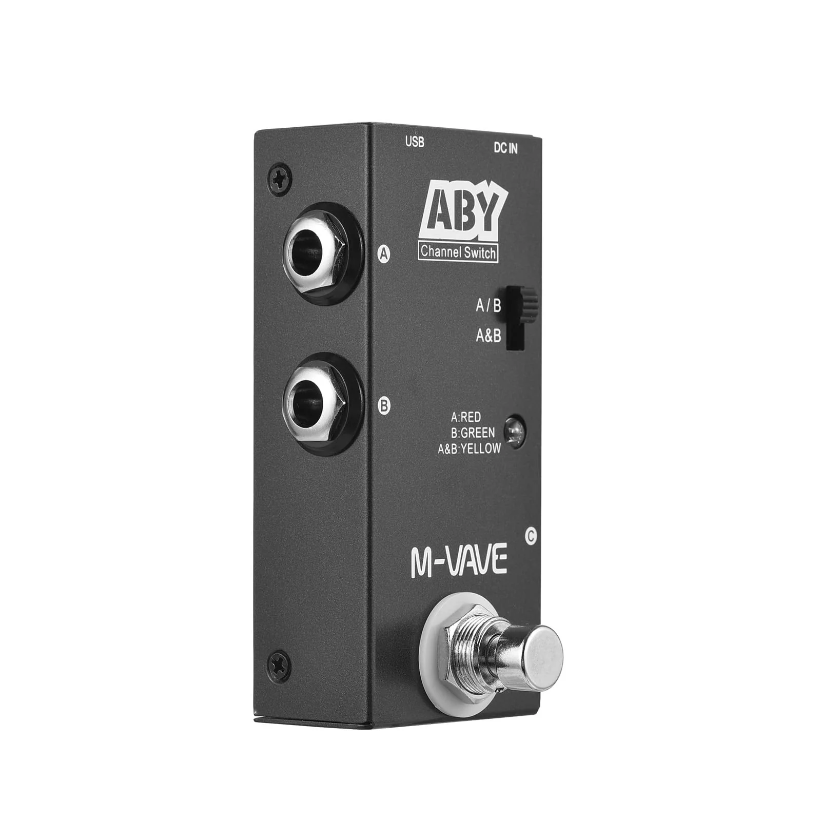 ABY Line Selector AB Switch Mini Guitar Effect Pedal True Bypass Guitar Bass Pedal AB Box - ABY Channel Switch