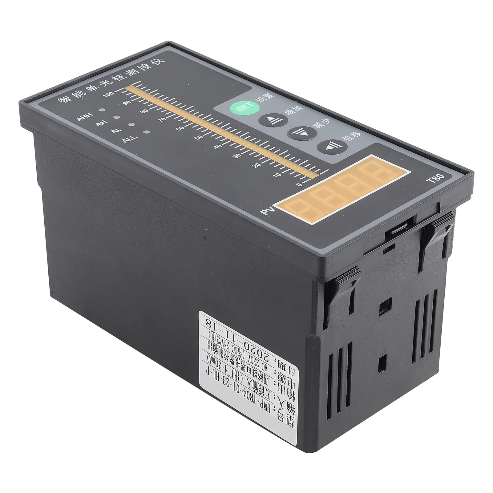 AC220V Liquid Level Indicator Intelligent Pressure Regulator, T80 4-20mA High Precision Light Column Level Indicator, Level Sensor