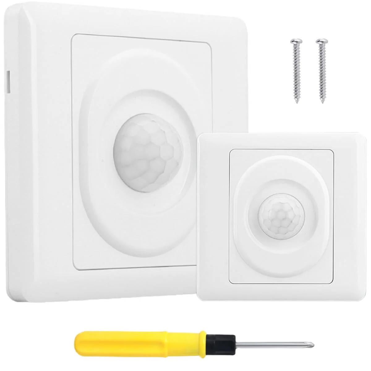 Acmerota PIR Motion Sensor Light Switch PIR Occupancy Sensor Switch 120 Degree Motion Sensor Light Switch with Occupancy Sensor Wall Mounted Automatic Switch 2 Core 50W 180V-240V