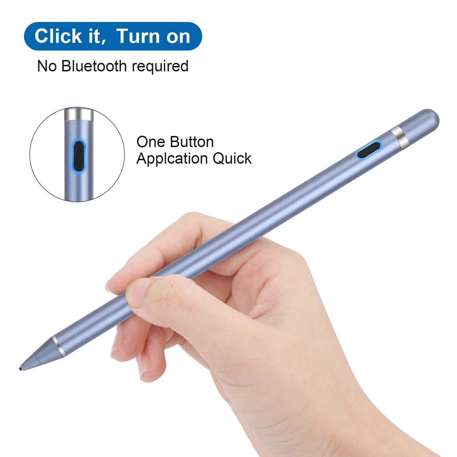 Active Stylus Pens for Touch Screens, Active Pencil Smart Digital Pens Fine Point Stylist Pen Compatible with iPhone iPad,Samsung/Android Smart Phone&Tablet Writing Drawing by maylofi (Blue) Blue - Image 5