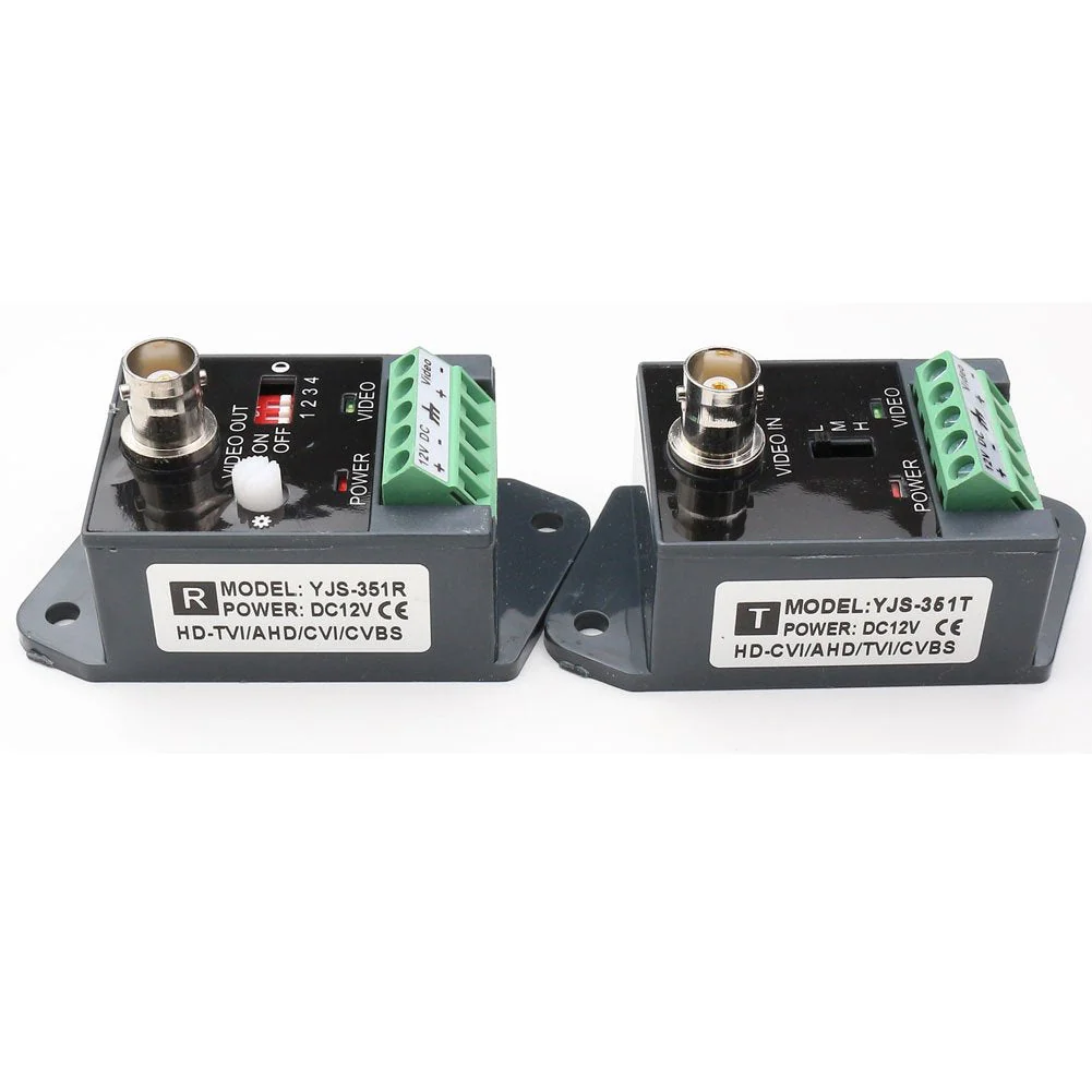 Active Video balun UTP Video Transceiver with HD-CVI-TVI-AHD-CVBS Effective Distance 1800M 1 Pack - Image 4