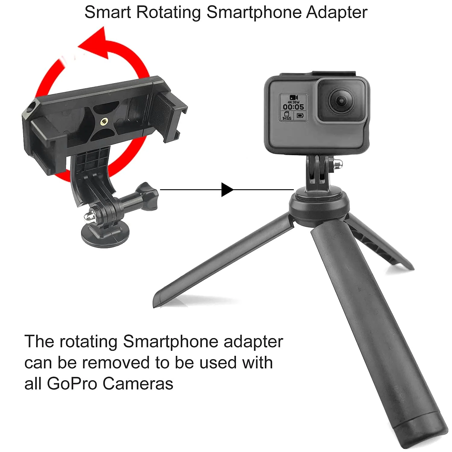 Acuvar Vlogging Kit for Smartphones, iPhones, Android, Tablets, DSLR, Cameras for Online Live Streaming, Video Conference, YouTube, Instagram TikTok 2) Selfie Stick/ Tripod Kit - Image 4