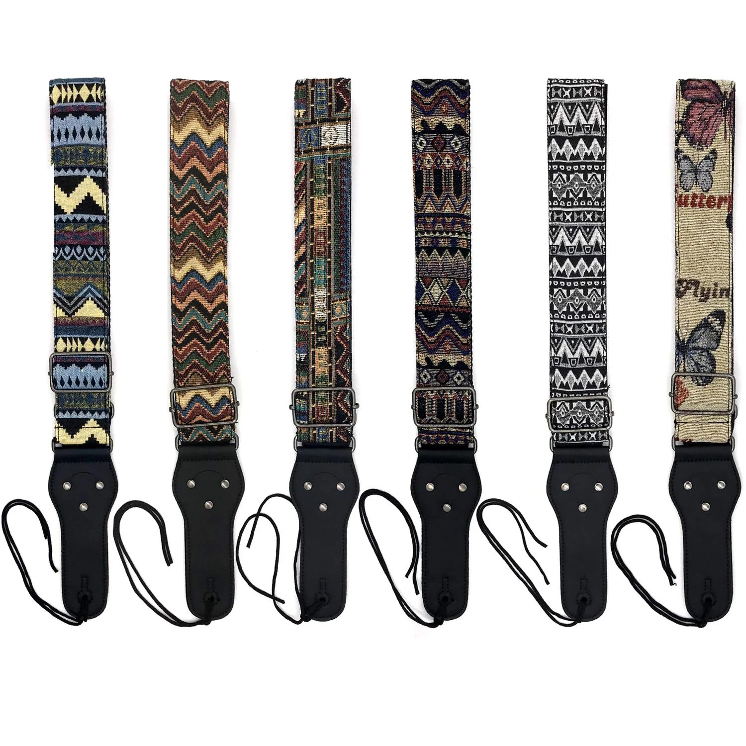 Adjustable Guitar Strap with 2 Strap Locks and 1 Leather Strap Button B - Image 5