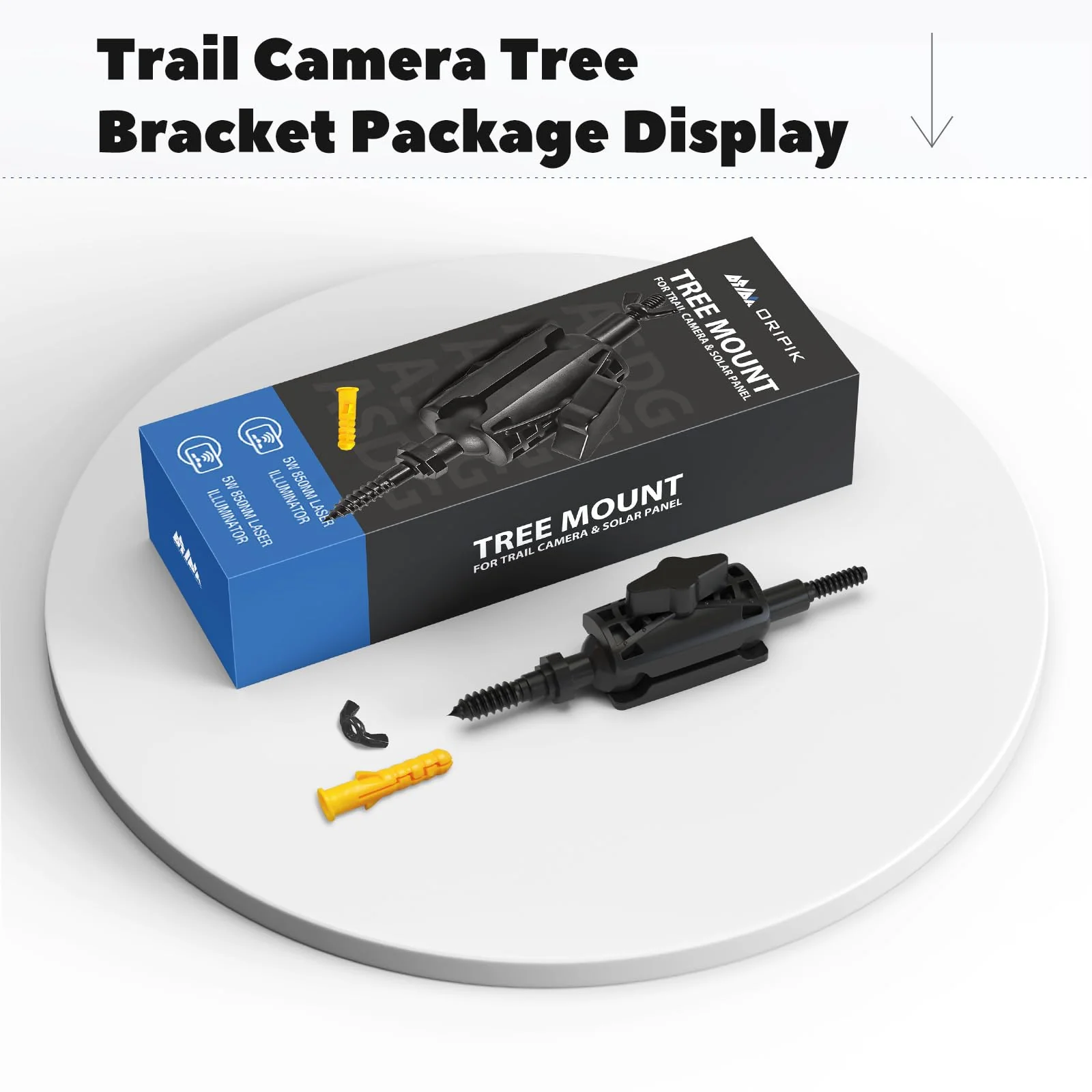 Adjustable Trail Camera Tree Mount: Game Camera Outdoor Mounting Bracket Holder with Double 360° Swivel Tilt Ball Joints, 1 Pack - Image 8