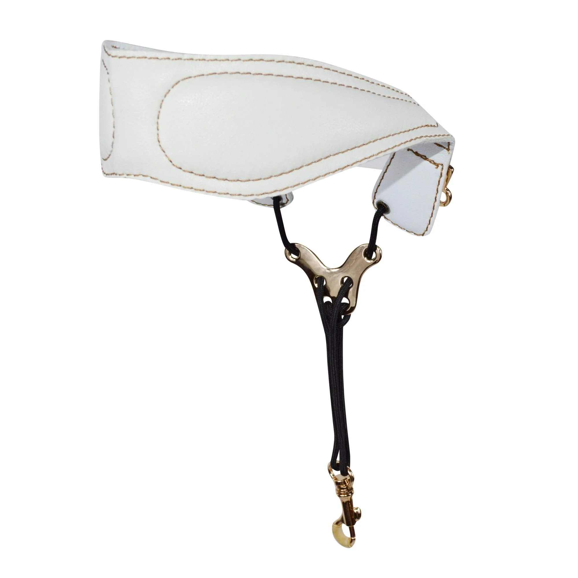 adorence Leather Saxophone Neck Strap - (Ergonomic, Breathable, Metal Swivel Snap Hook) Sax Neck Strap for Alto Tenor -White White - Image 2