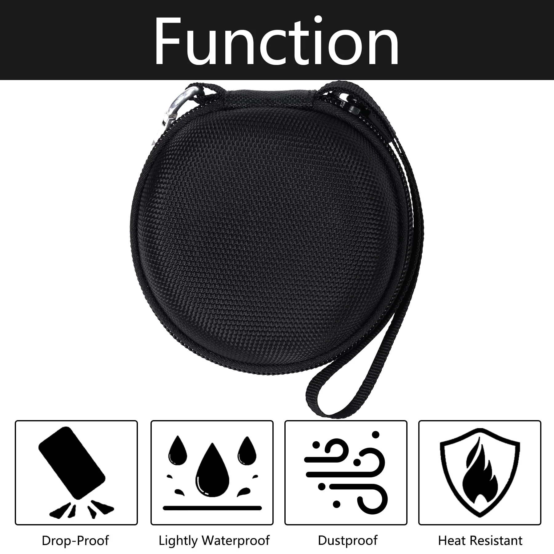 Aenllosi Hard Carrying Case for Artiphon Orba 2/Orba and USB Charging Cable,Portable Electronic Handheld Multi-instrument Compact Organizer with Buckle(Case Only) Black - Image 7