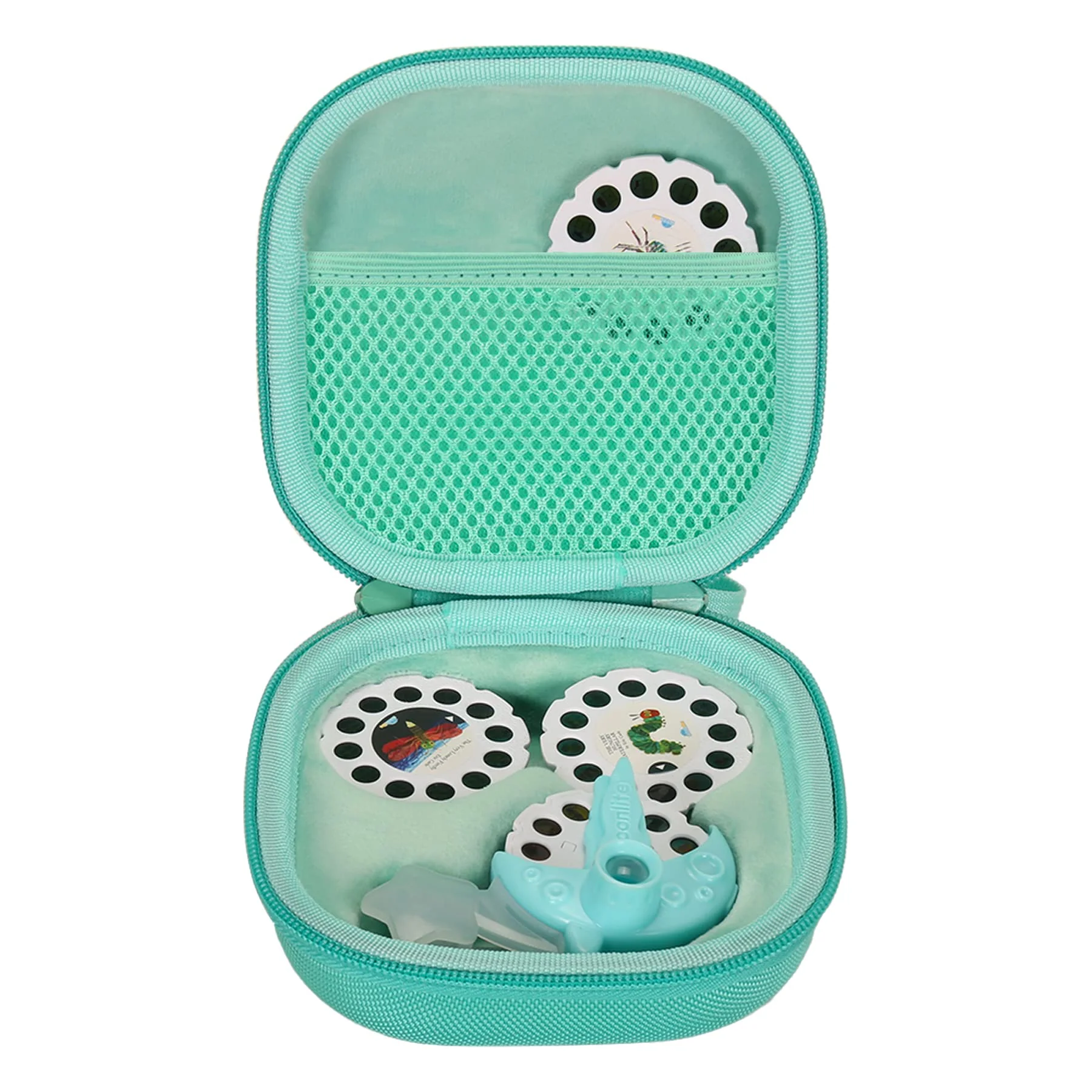 Aenllosi Hard Carrying Case Replacement for Moonlite Mini Projector Gift Pack fits upto 20 Storybook Reels,Storybook Projector Organizer Mint
