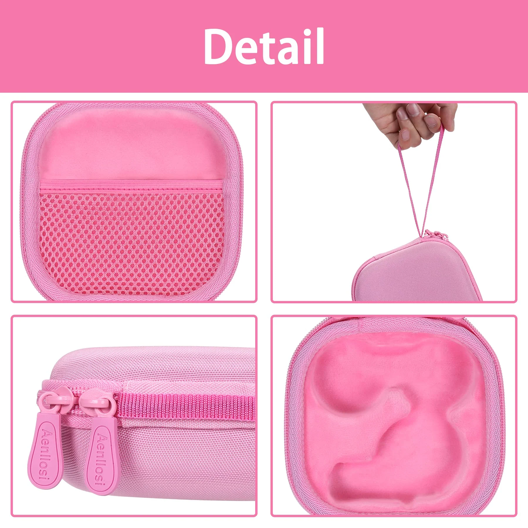 Aenllosi Hard Carrying Case Replacement for Moonlite Mini Projector Gift Pack fits upto 20 Storybook Reels,Storybook Projector Organizer Pink - Image 2
